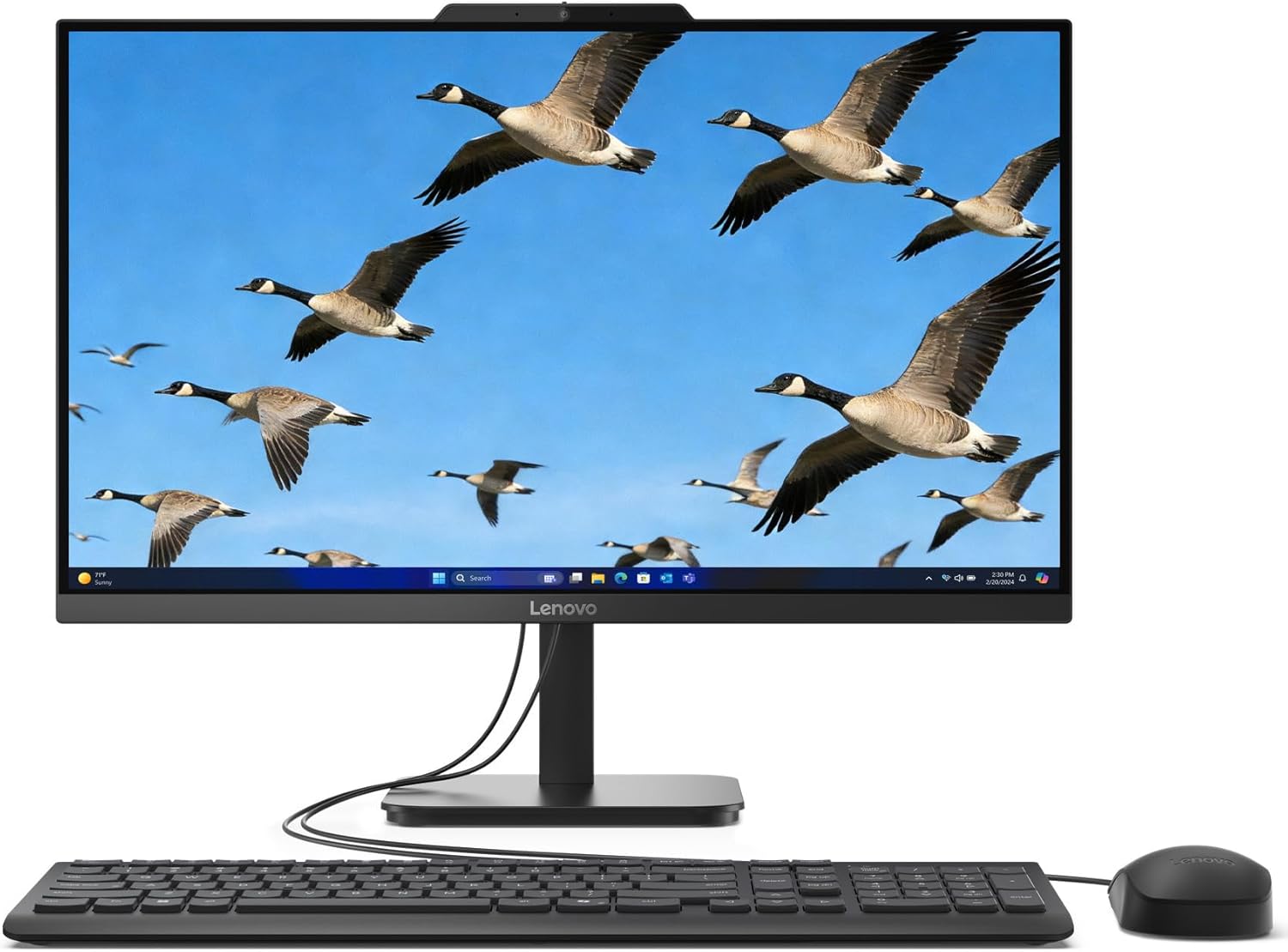 Lenovo 24 IdeaCentre All-in-One Desktop Computer for Home Office  16GB DDR4 RAM  512GB PCIe SSD  Intel Processor  Lifetime Office 365 for Web  FHD  WiFi 6  BT 5.2  RJ-45  HDMI  Ebony‌ Black  Win 11H