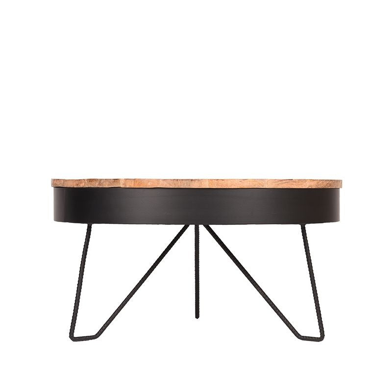 LABEL51 Salontafel Saran - Zwart Metaal - 80x80x43cm