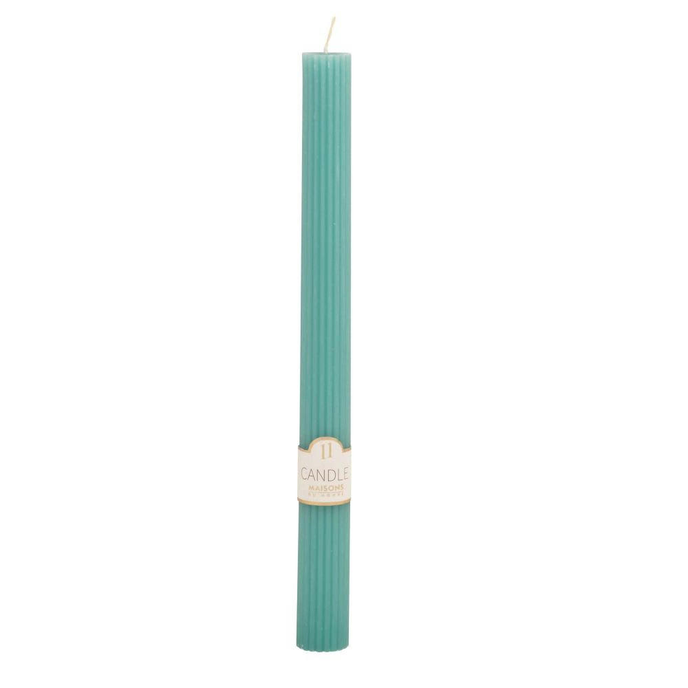 COLORAMA - Bougie longue turquoise H24