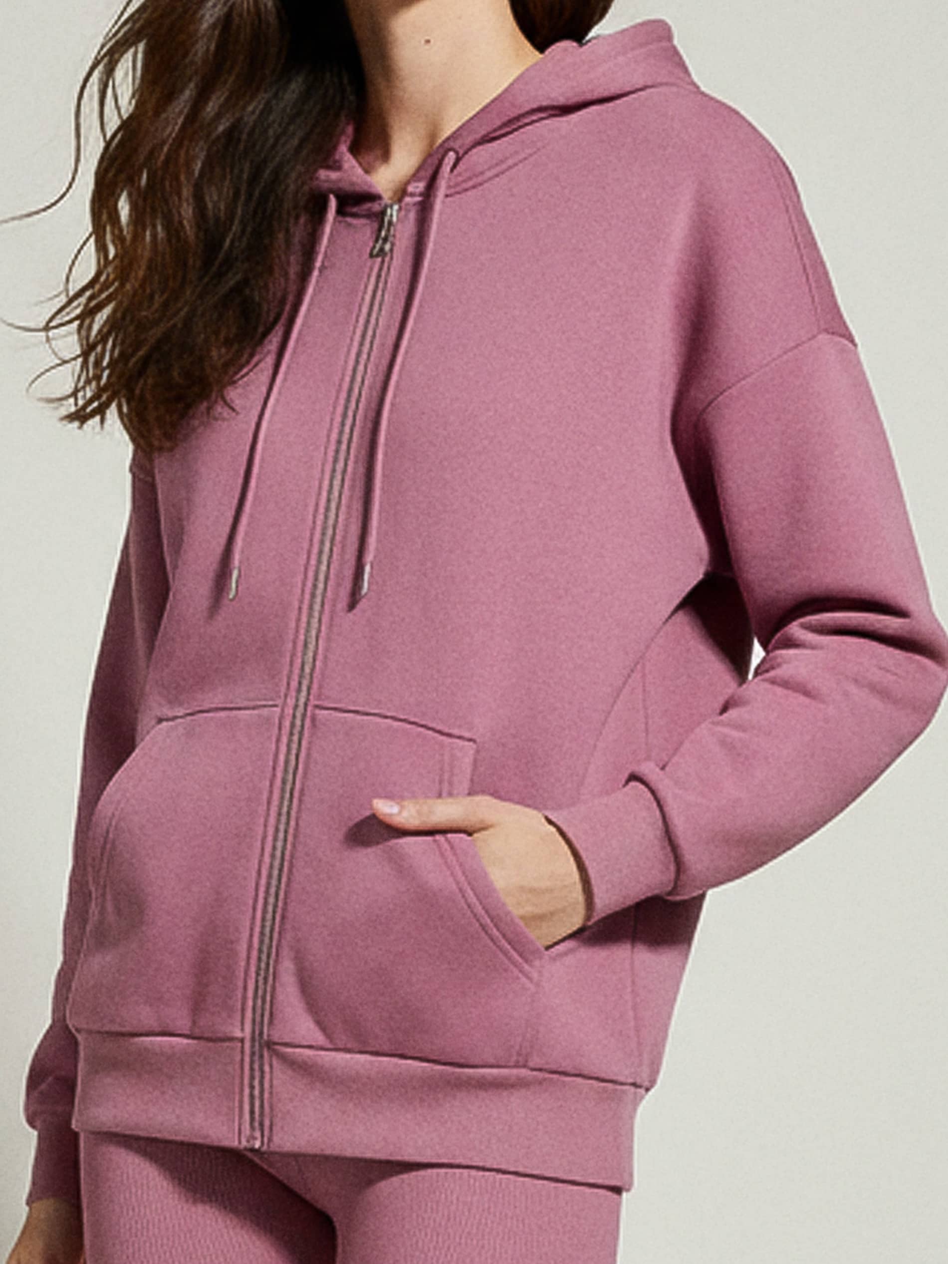 Rozpinana bluza z kapturem basic