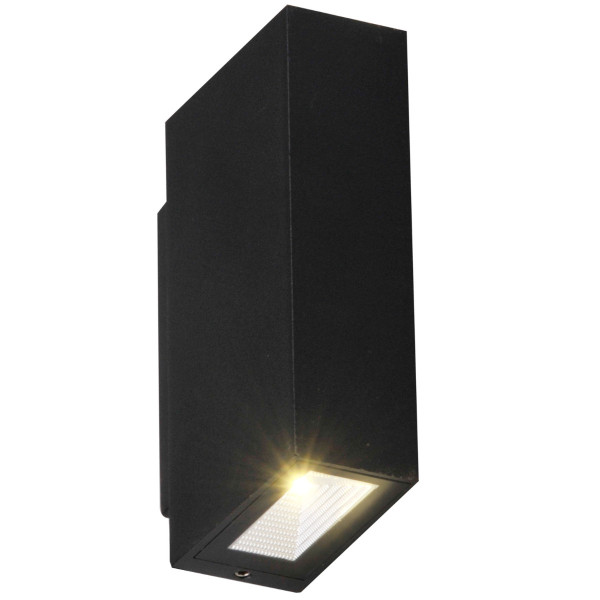Kinkiet zewnętrzny ORLEANczarny LED 2x5W 430lm IP54 Polux