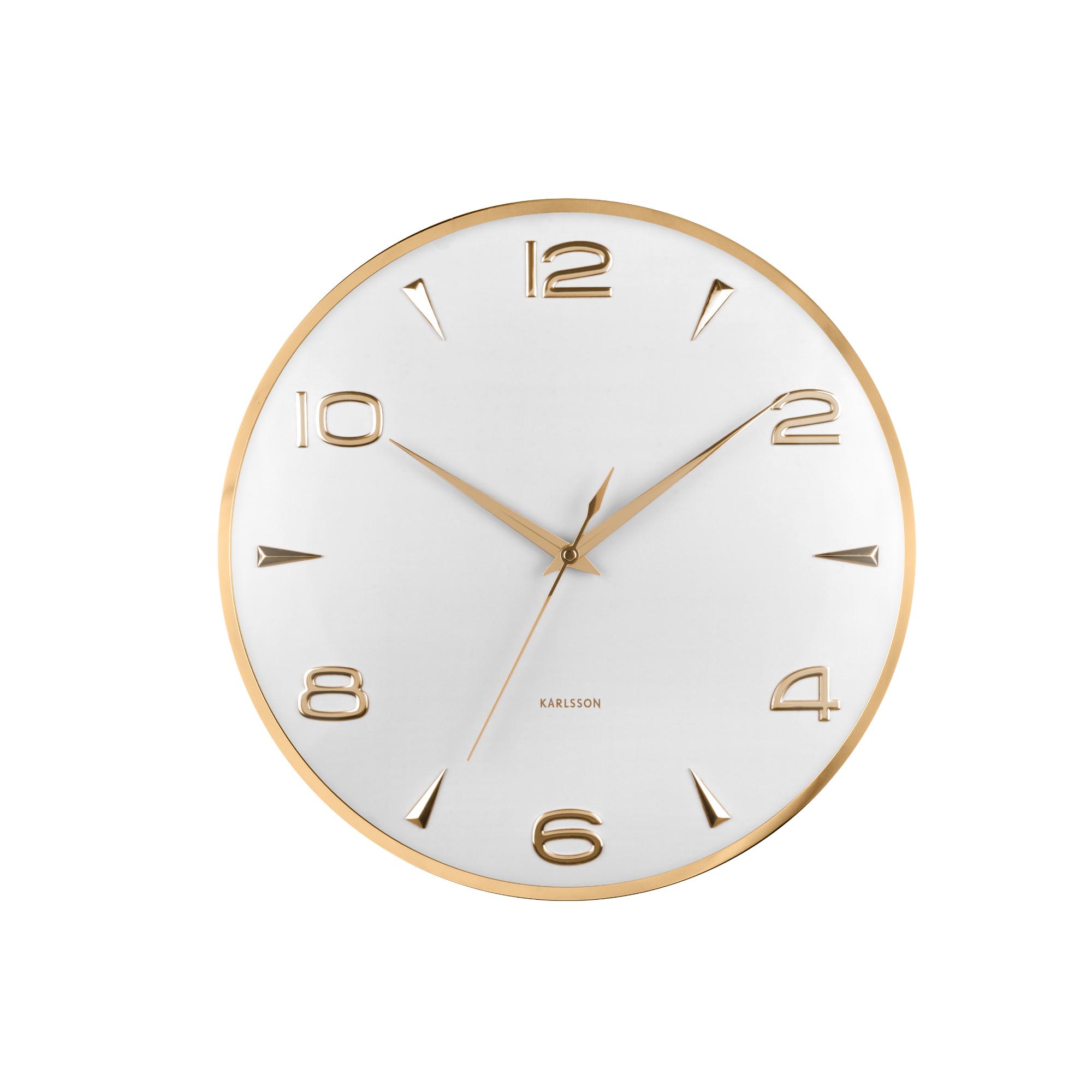 Karlsson wandklok Sienna Glow - wit - Ø40.6cm