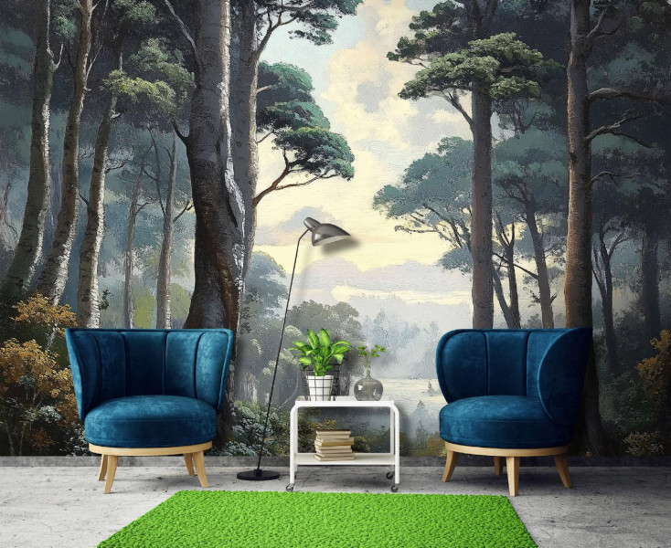 Fototapeta las 3d drzewa natura krajobraz na ścianę sypialnia salon 250x175