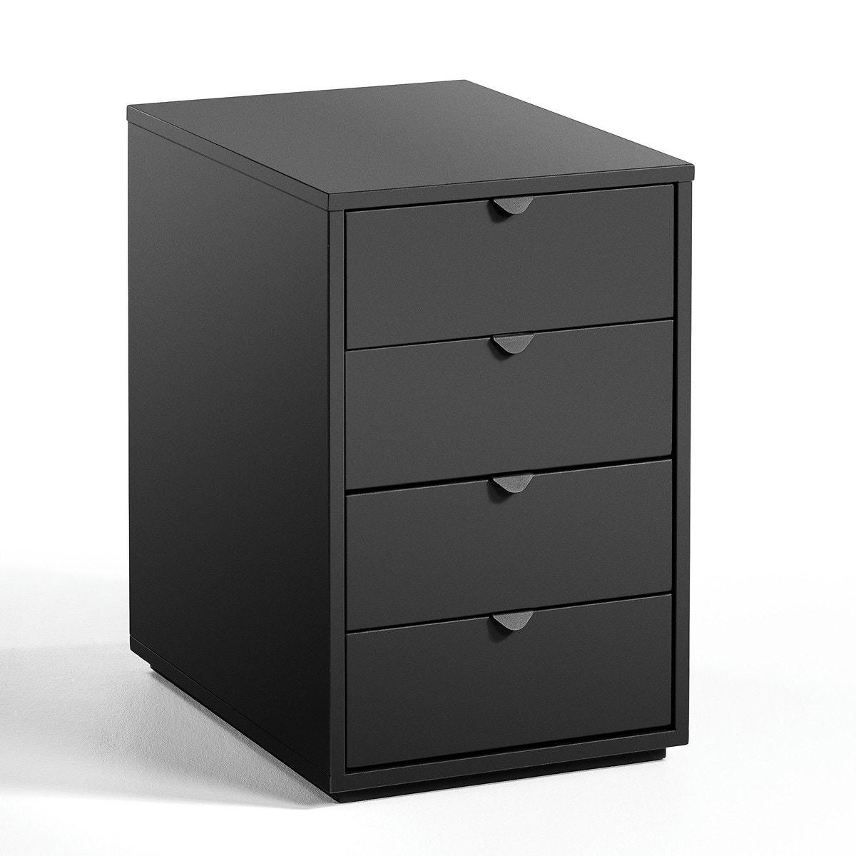 Caisson de bureau 4 tiroirs métal acier, Angus