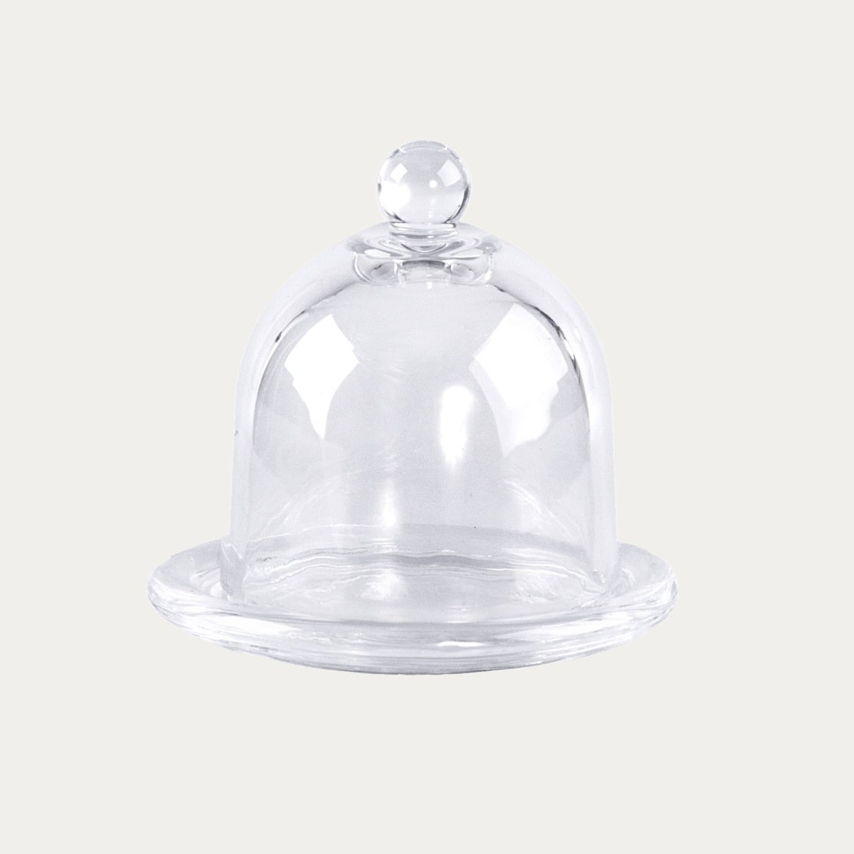 Pojemnik SIMPLE szklany z kloszem 9x9 cm
