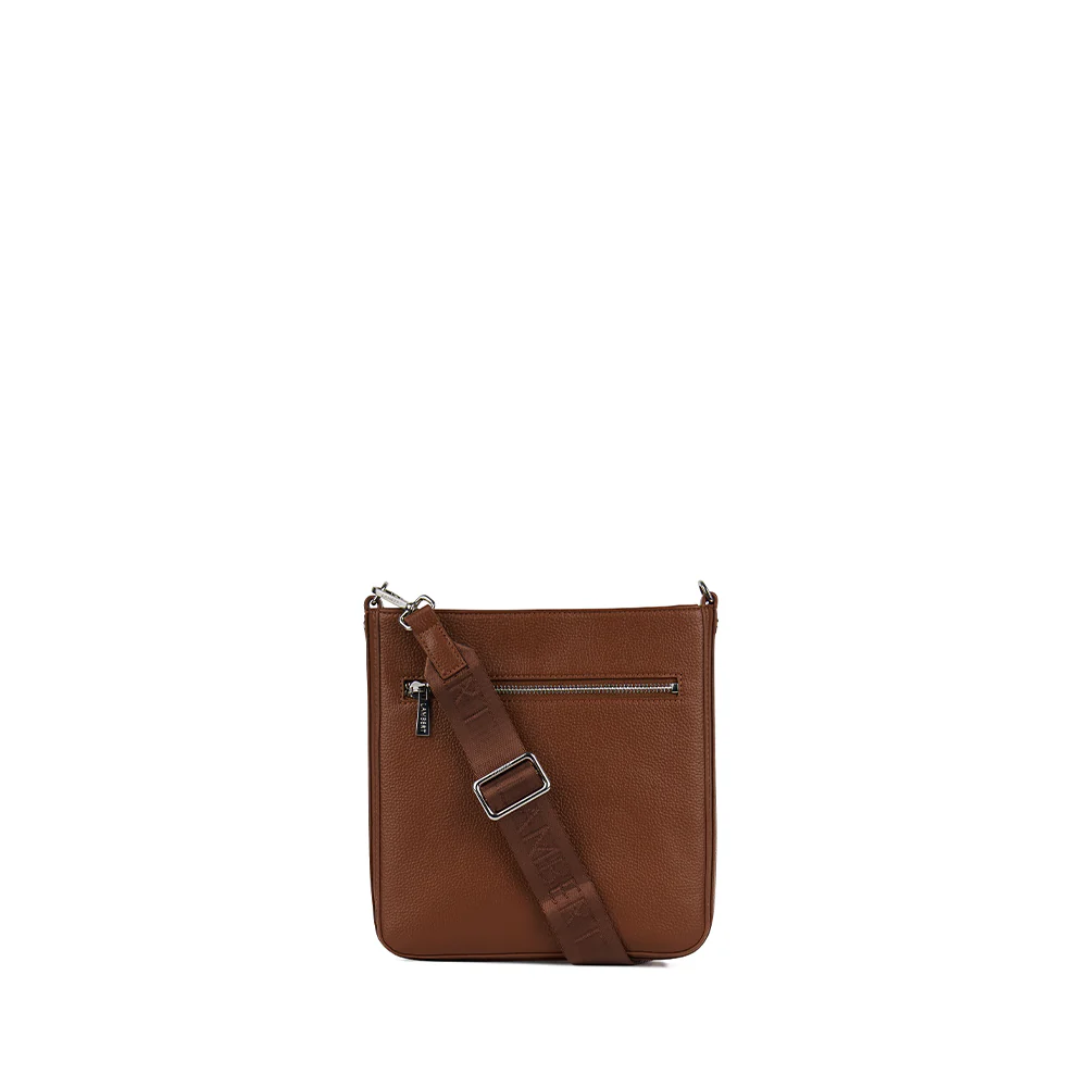 The Natalia - Hazelnut Vegan Leather Crossbody Bag