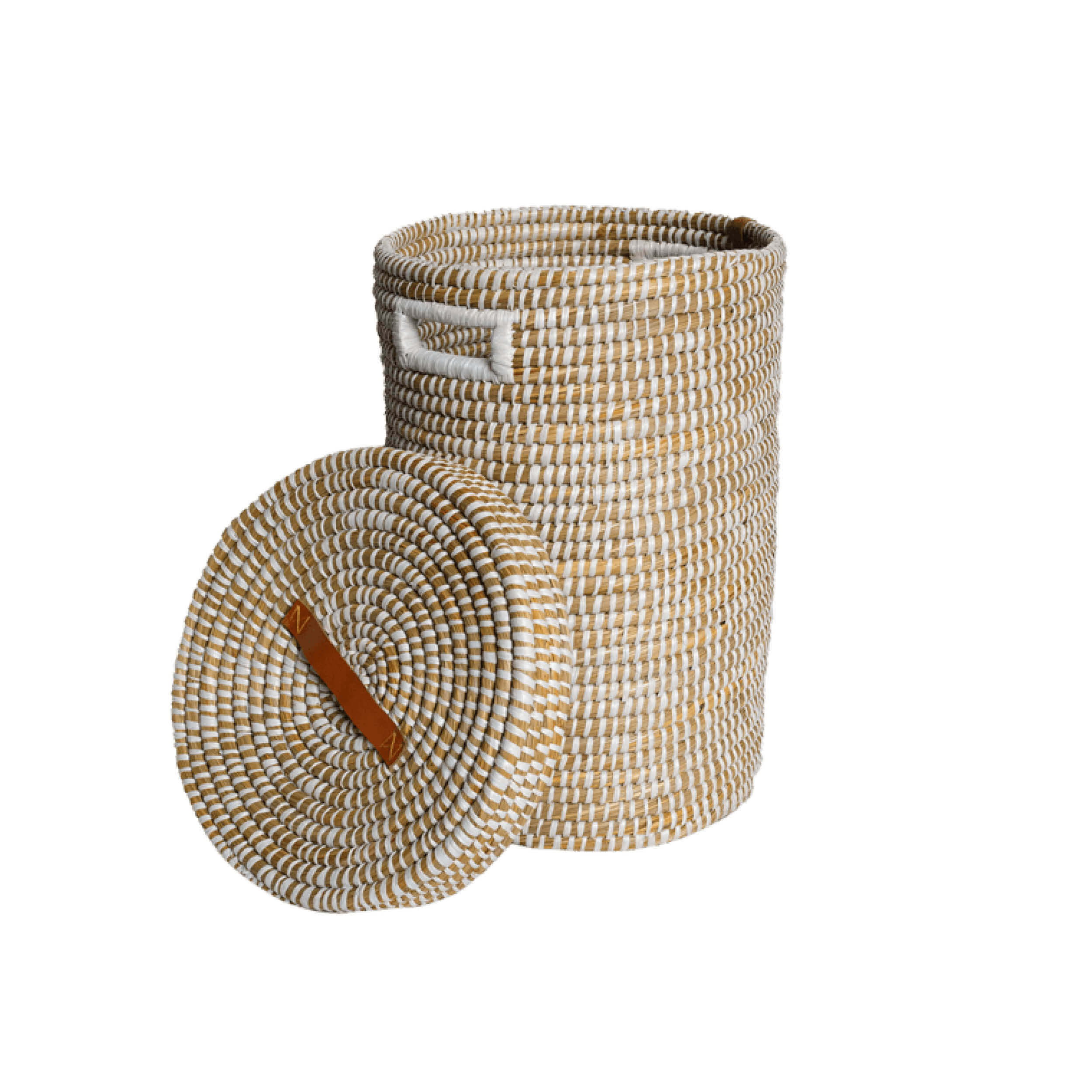 Return to Sender Wasmand Kaisagras 90 Liter met deksel Ø 42.5 x 64 cm