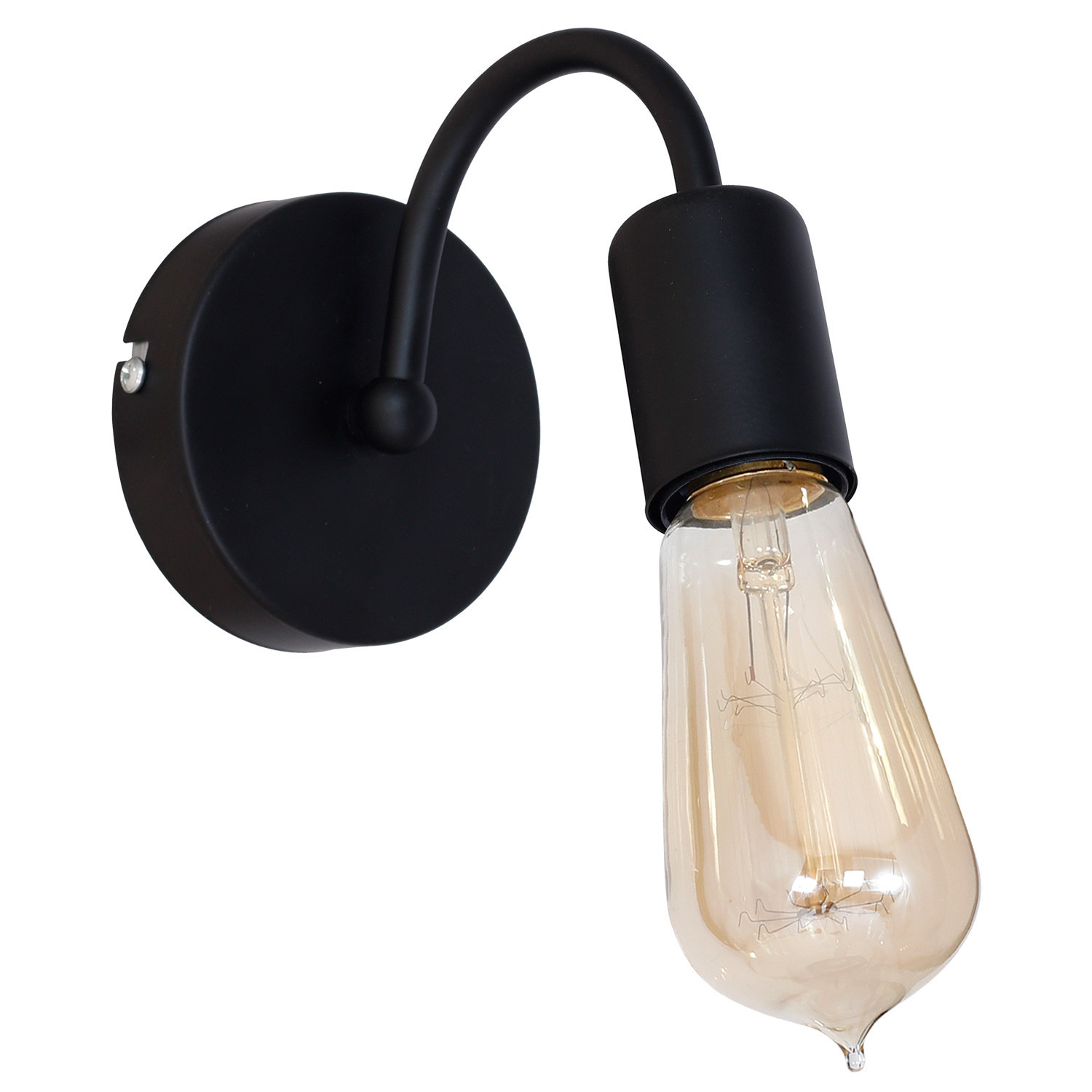 Kinkiet czarny mat Dow 1xE27x15W wym:20x10x22cm IP20 Luminex