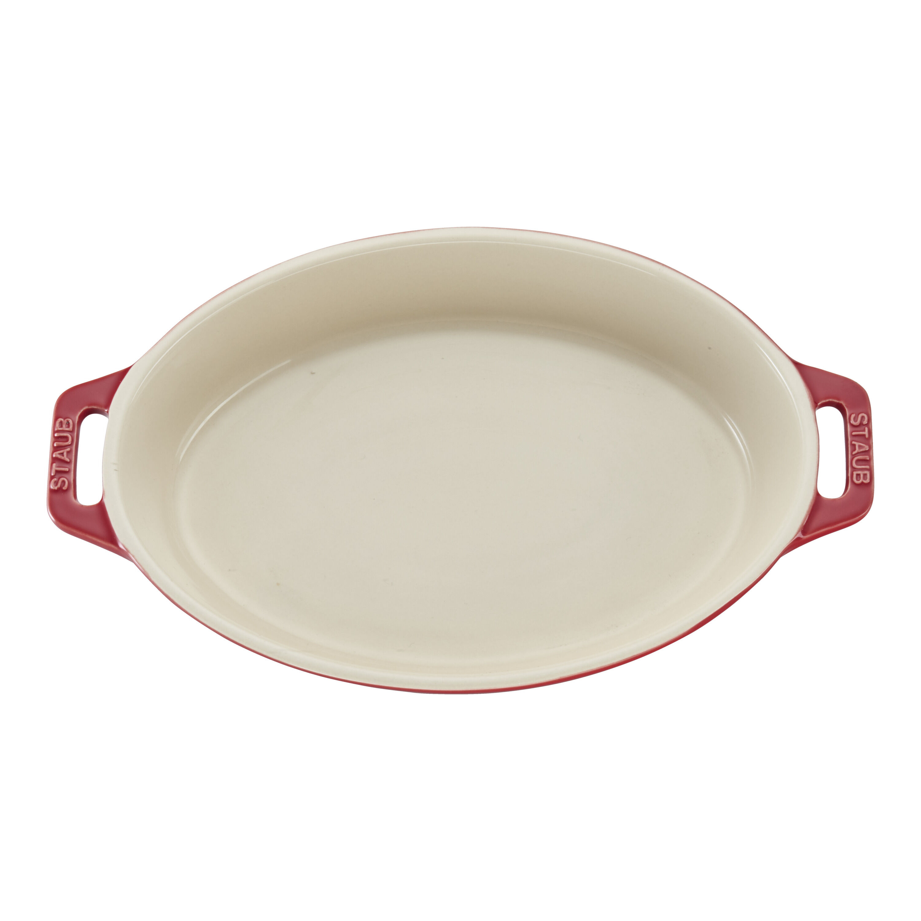 23 cm oval ceramic Oven dish cherry