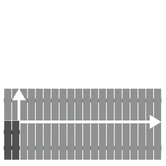 Zaunelement »SQUADRA «, HxL: 90 x 200 cm, Metall, anthrazit