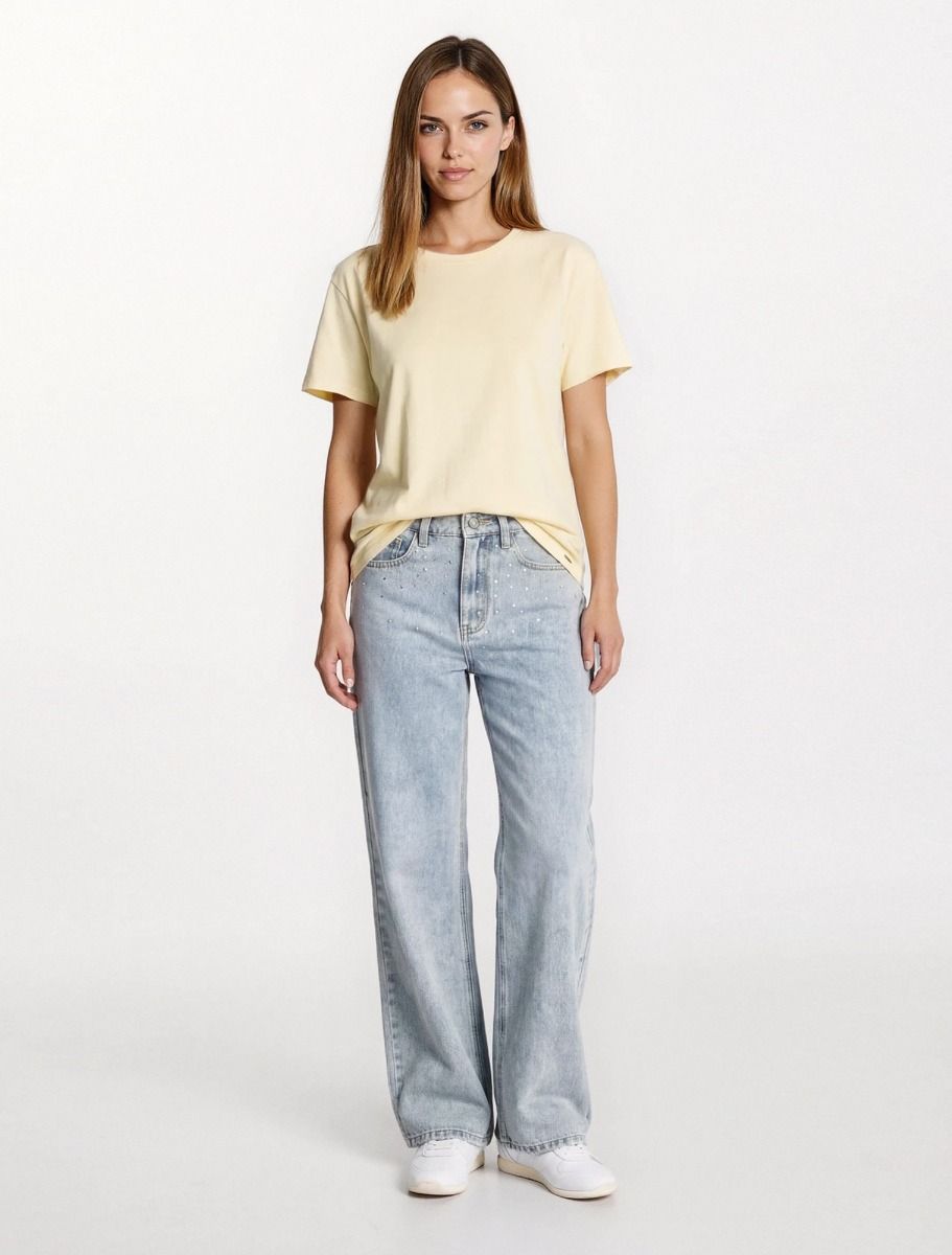 Μπλούζα με στρογγυλή λαιμόκοψη