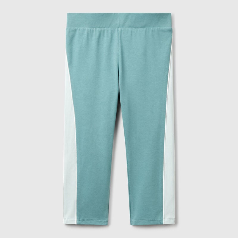 Sporty leggings with piping