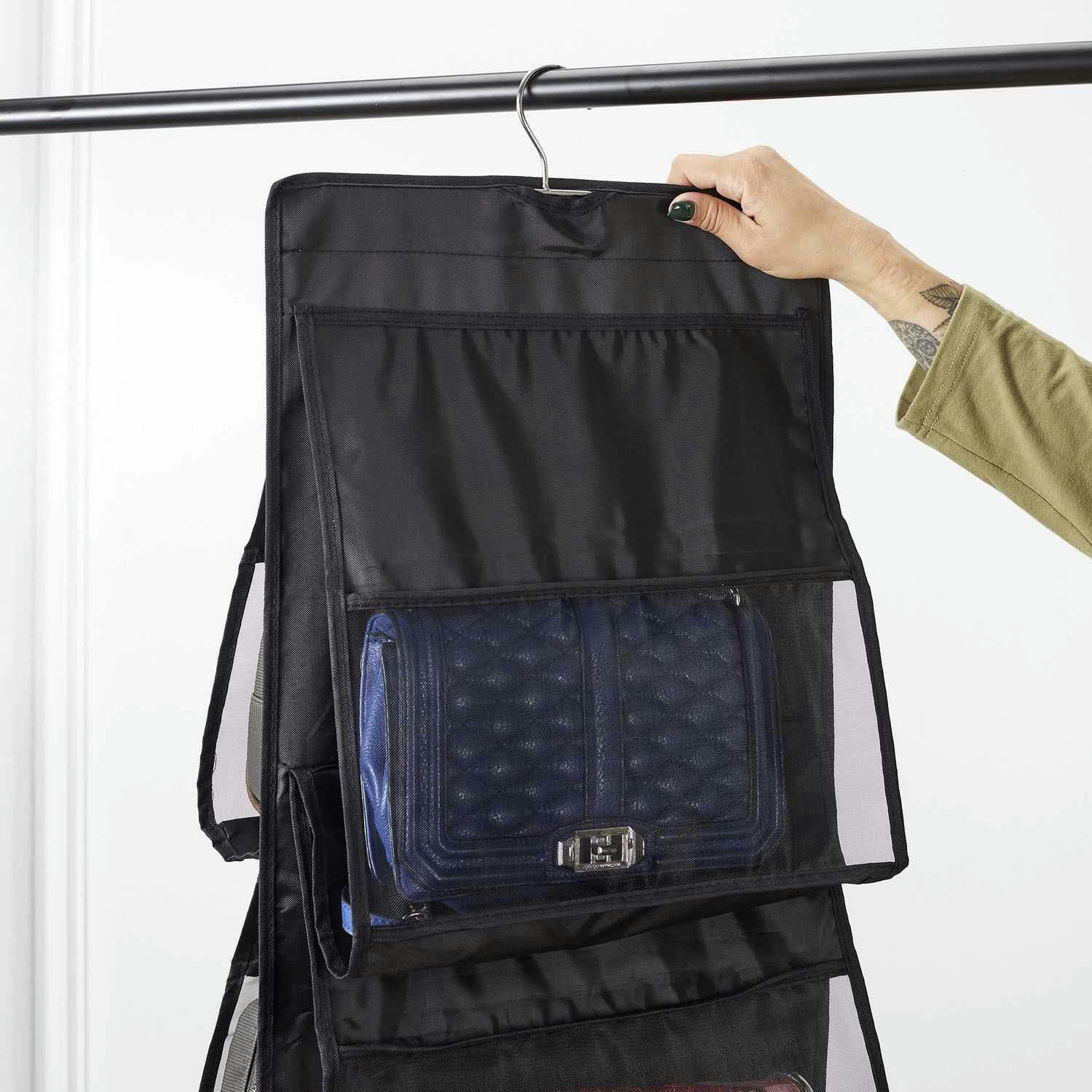 - Rangement à sacs à main à suspendre 6 sacs