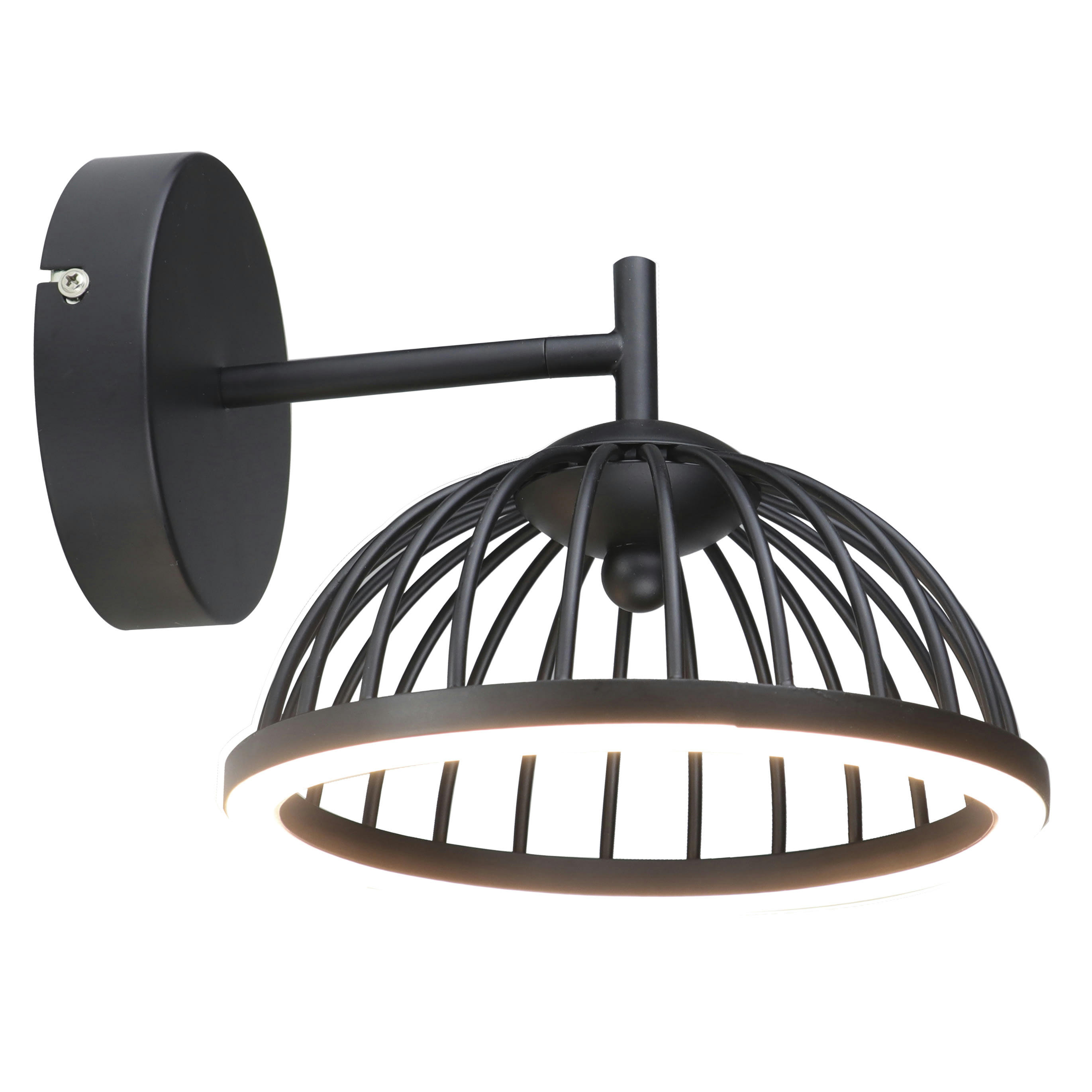 BECK - Applique murale en métal noir