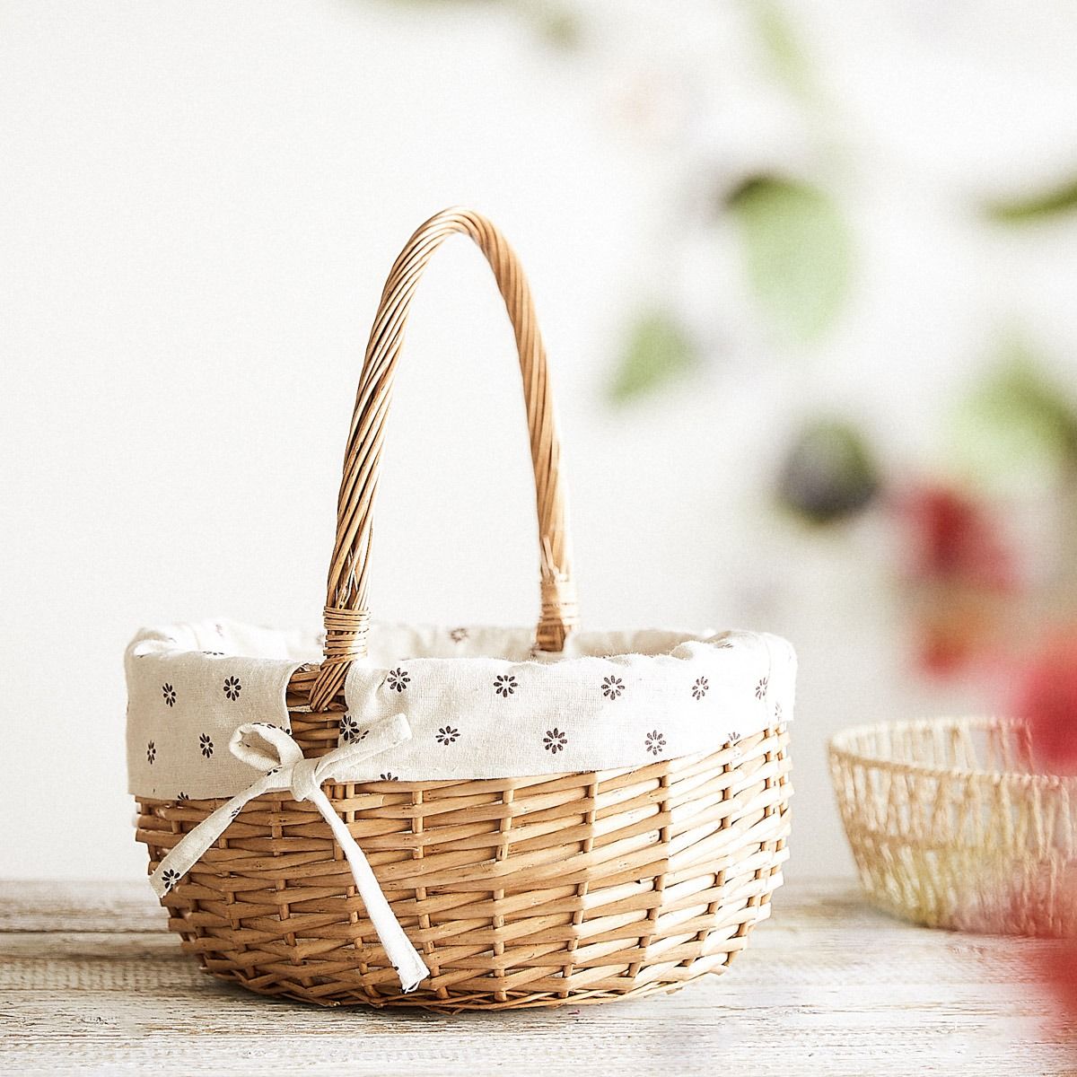 Koszyk NORSO z rączką naturalny 38 cm