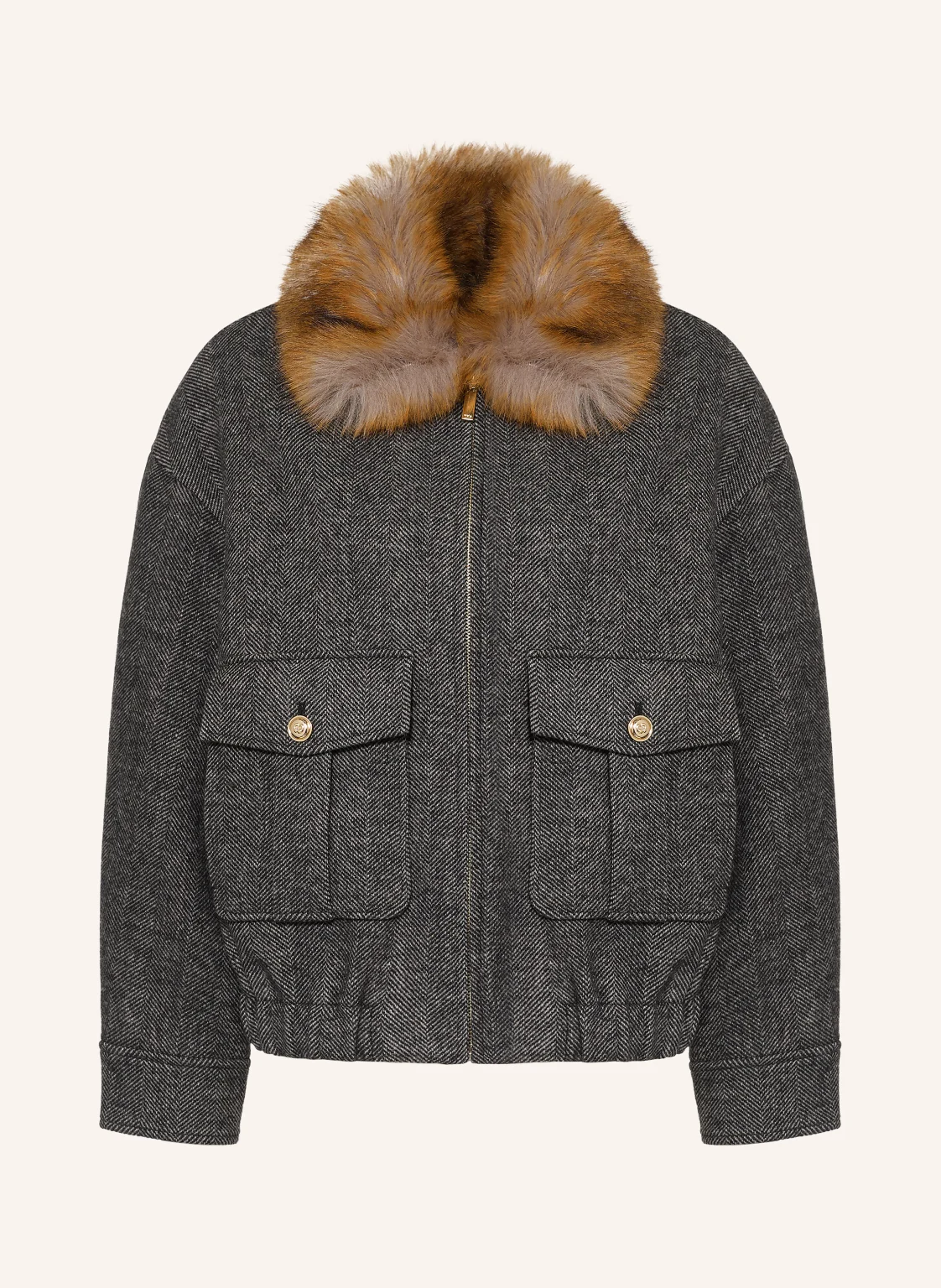 maje Blouson mit Kunstfell