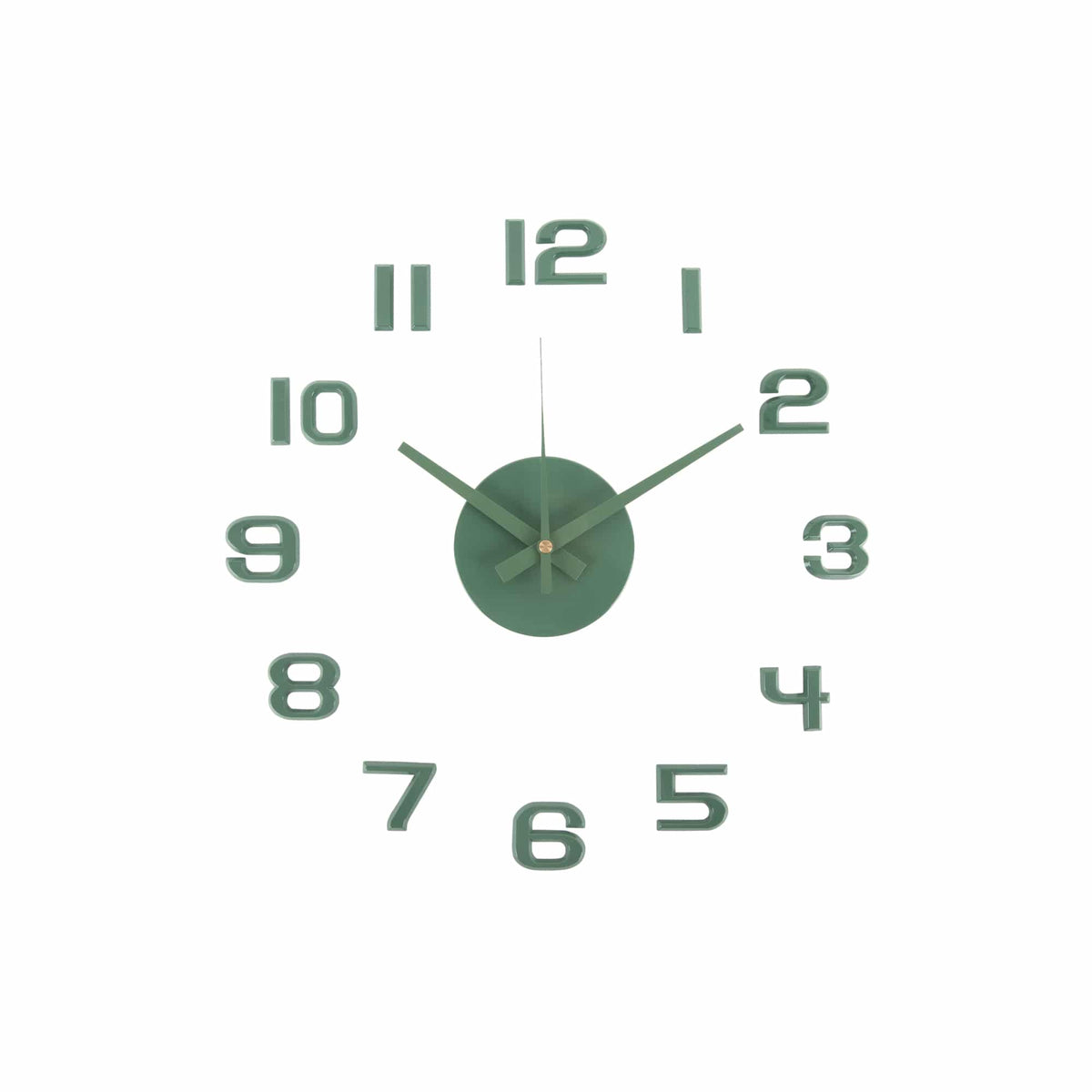 Karlsson wandklok DIY Sunset Numbers - groen - Ø35cm
