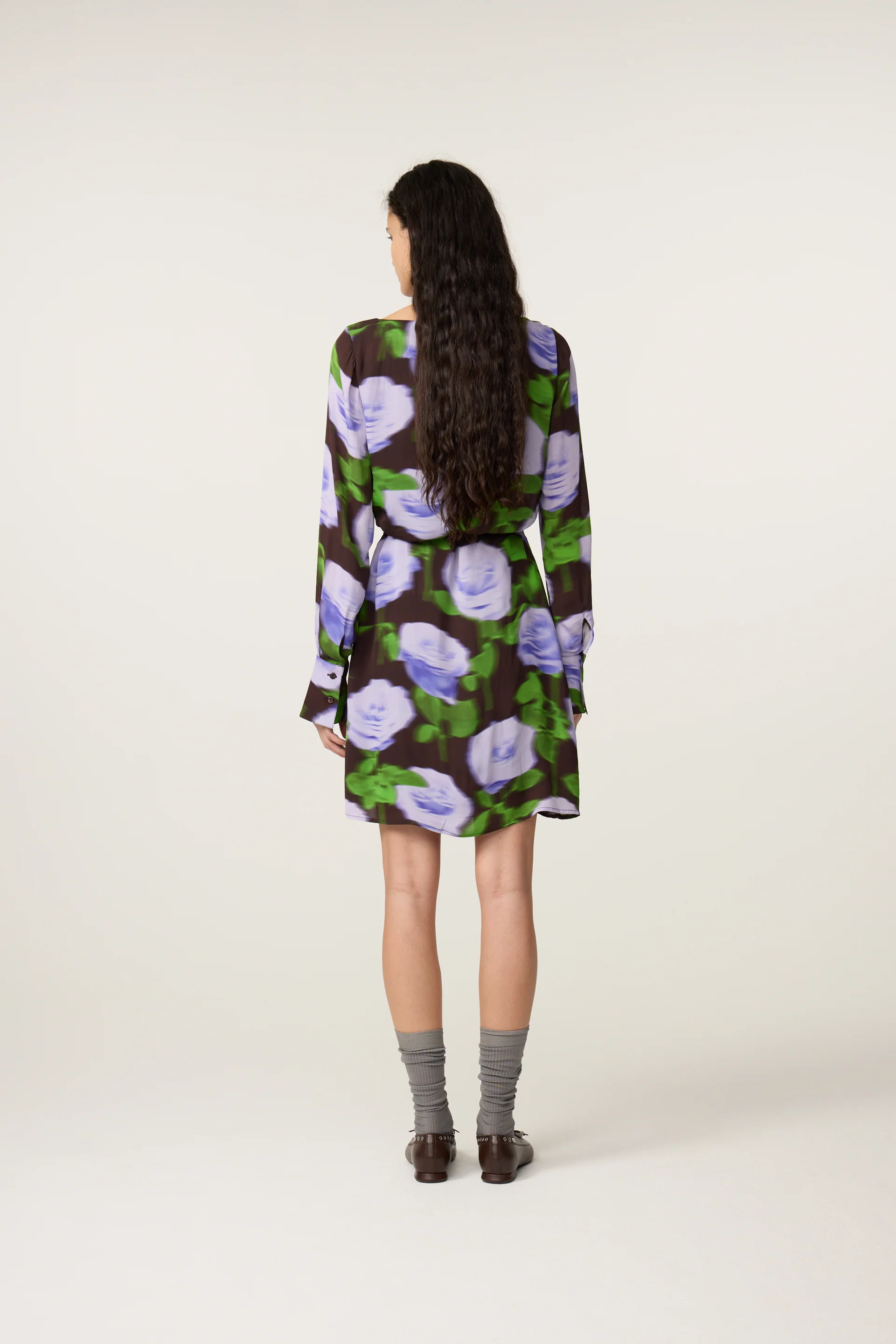 Rosa Dress | Purple/Black