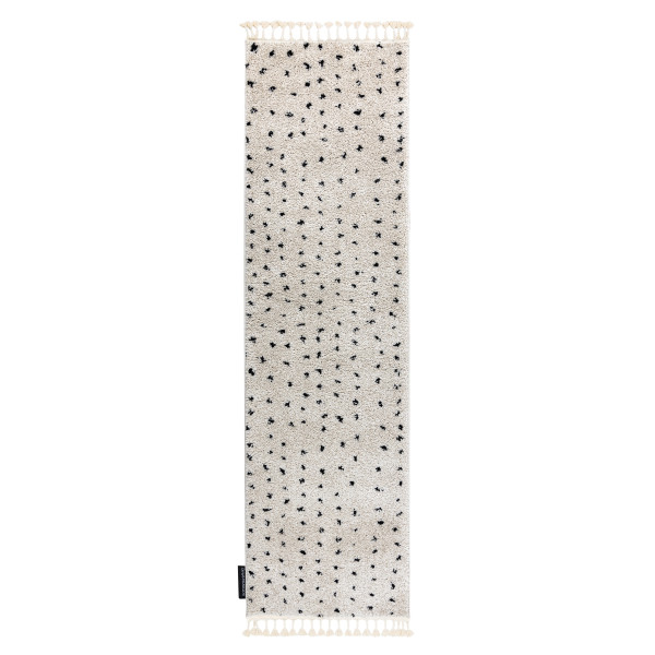 Dywan, Chodnik BERBER SYLA B752 kropki krem - do kuchni, 70x200 cm