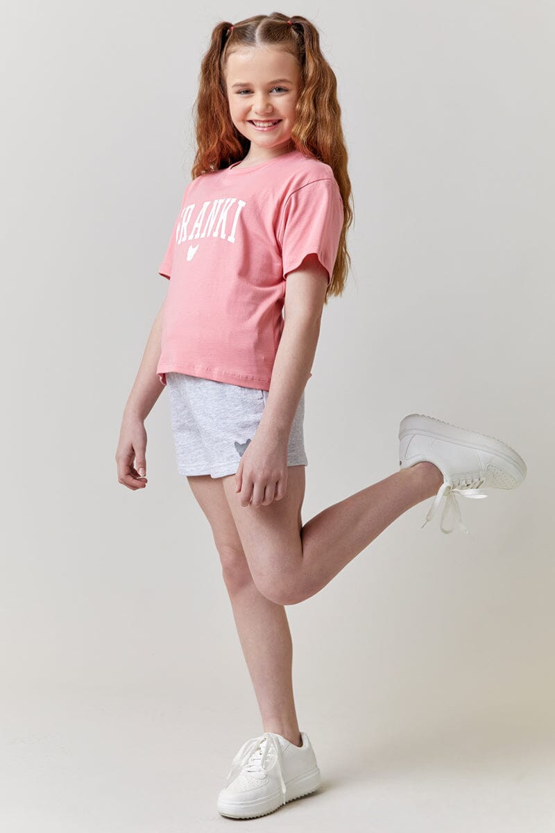 Hello Franki Short Sleeve Logo Tee for girls