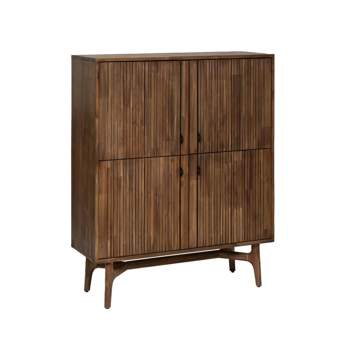 ELIE - Buffet en bois marron 108 cm