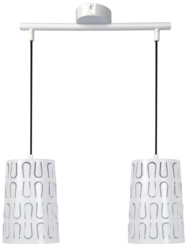 Lampa wisząca VISTA 2x60w e27 biały