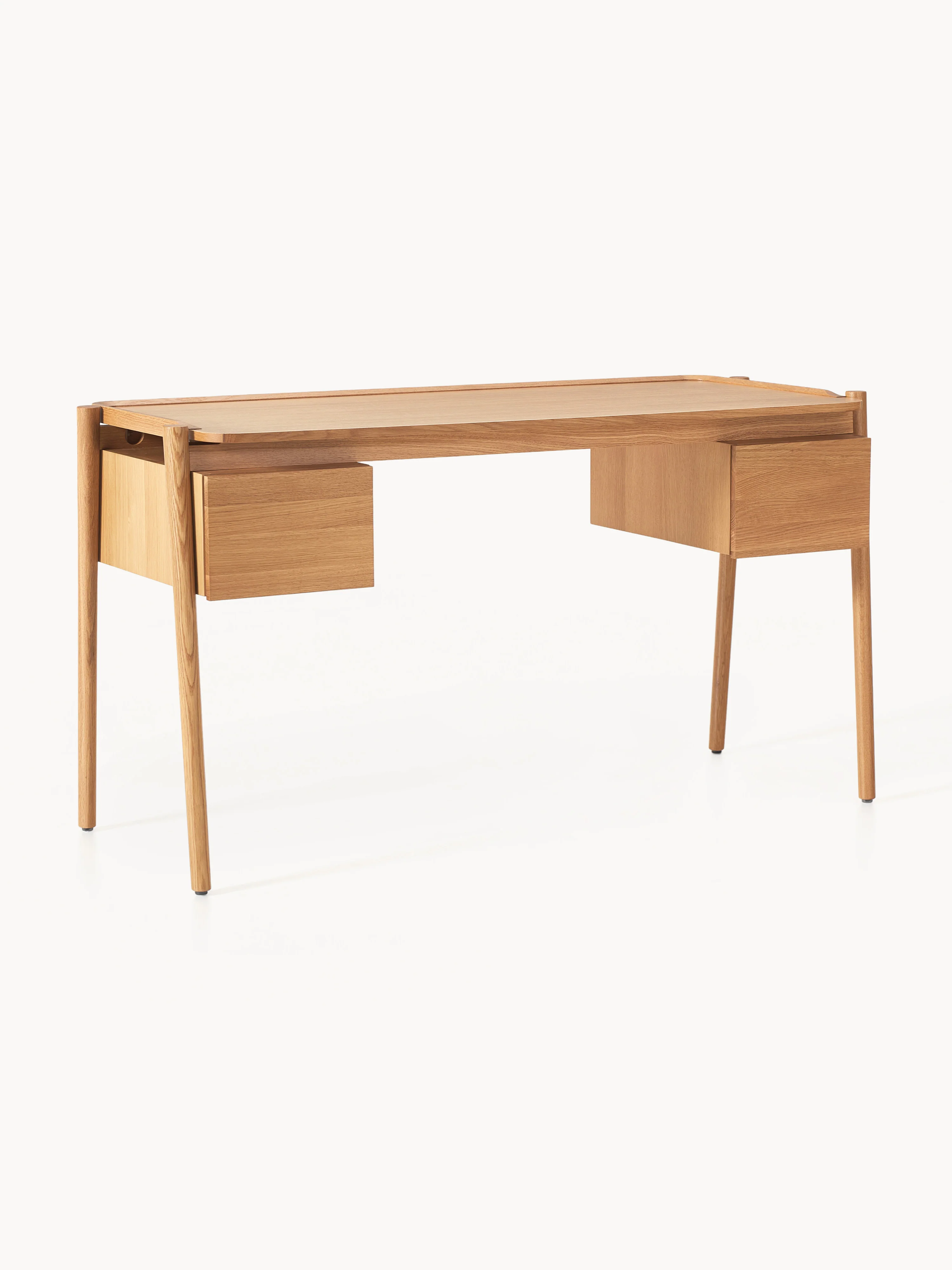 Holz-Schreibtisch Libby mit Schubladen