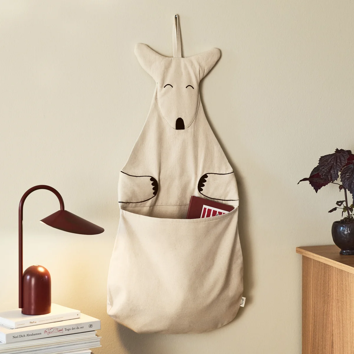 Ferm Living - Kangaroo Wandaufbewahrung, ungefärbt