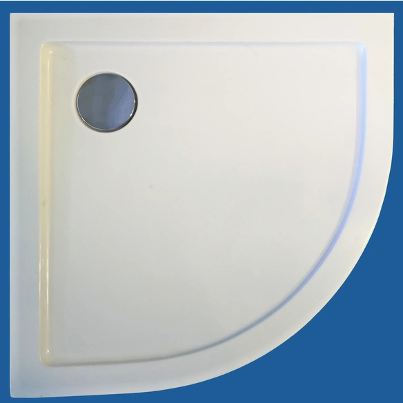 Rundduschwanne, BxT: 90 x 90 cm, weiß