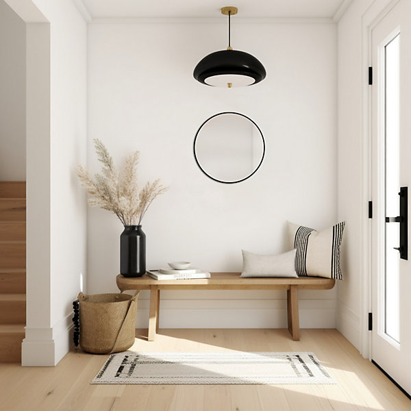 Miroir rond Halo coloris noir ⌀45cm MPglass
