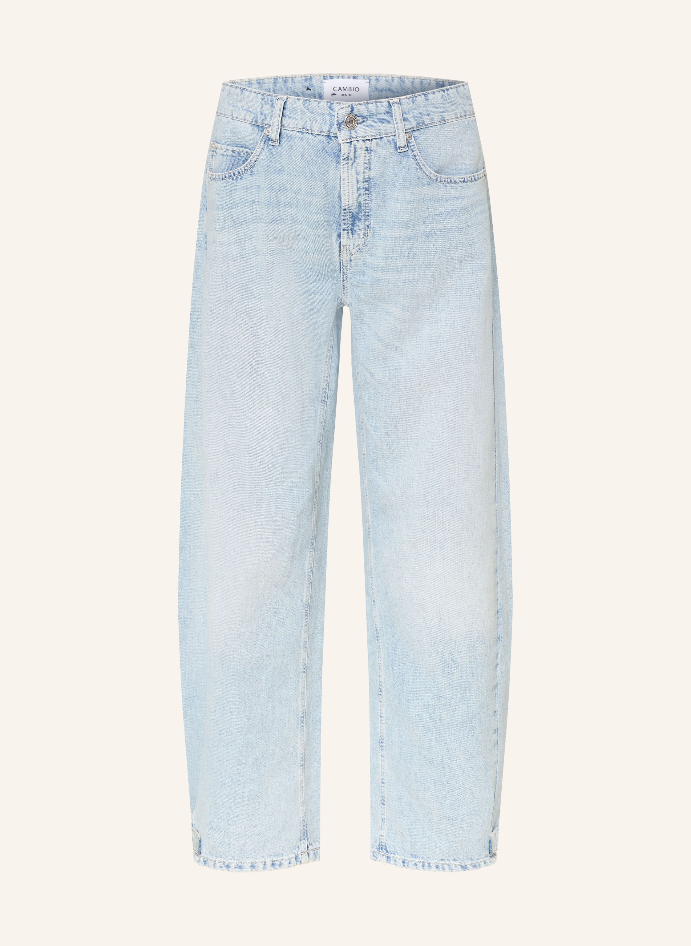 CAMBIO Barrel Jeans OAKLYN mit Leinen