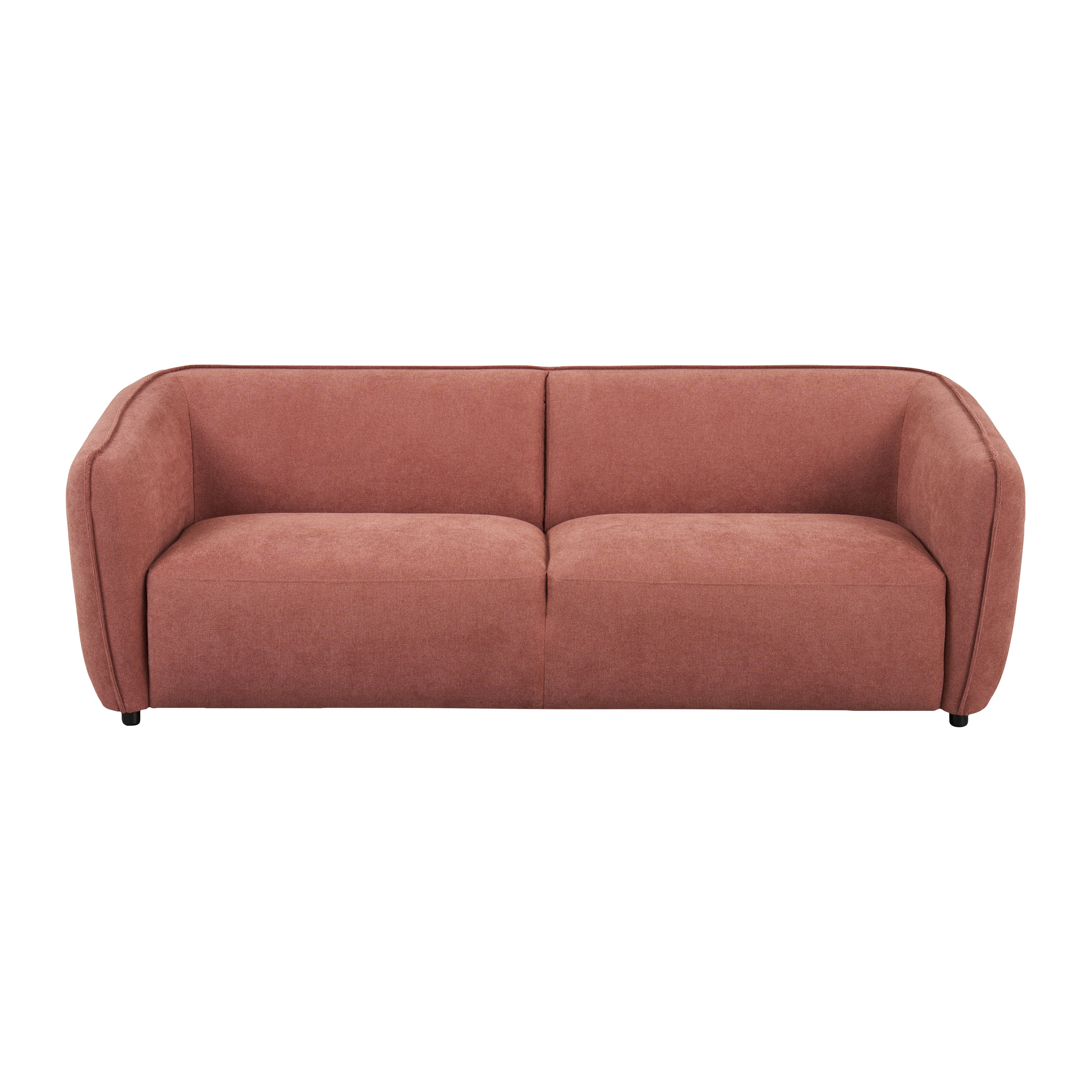 by fonQ Soft 3-zitsbank - Micro Chenille - Oud Roze