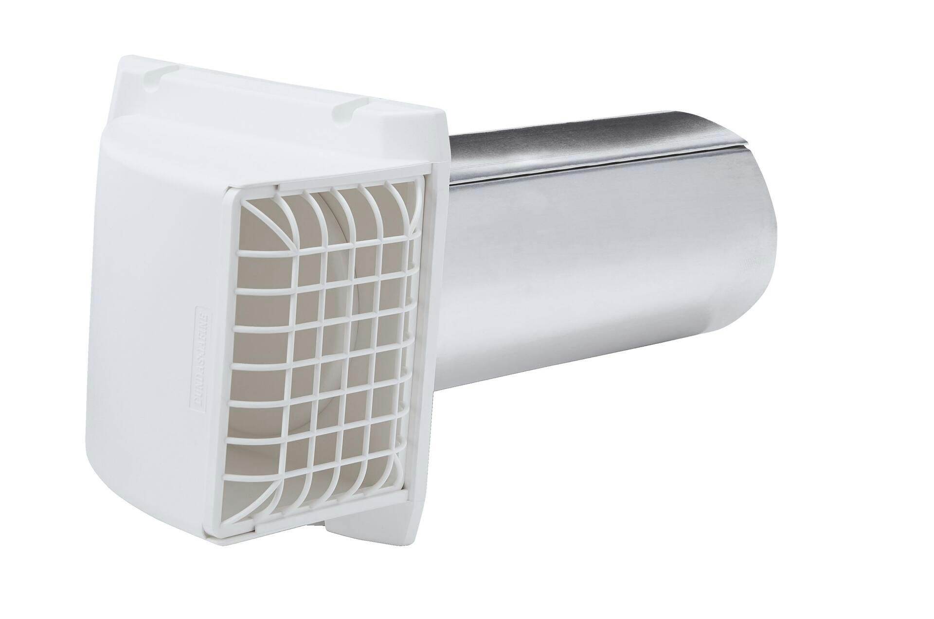 Dundas Jafine BPMH4WZW6 ProMax Exhaust Vent Hood, UV-Resistant, White, 4-in