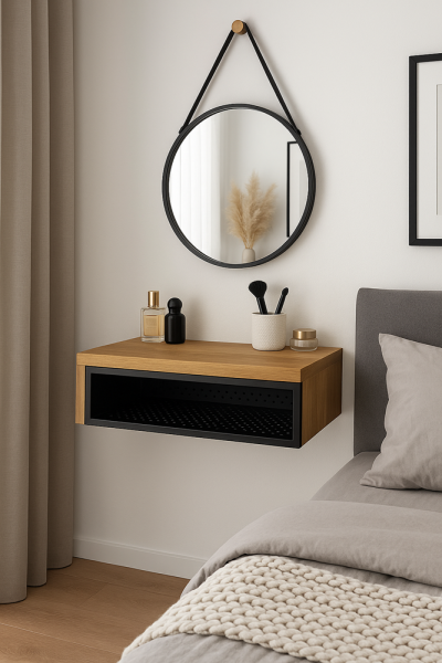 Toaletka Loft z Półką Metalową Perforowaną DONNA 131