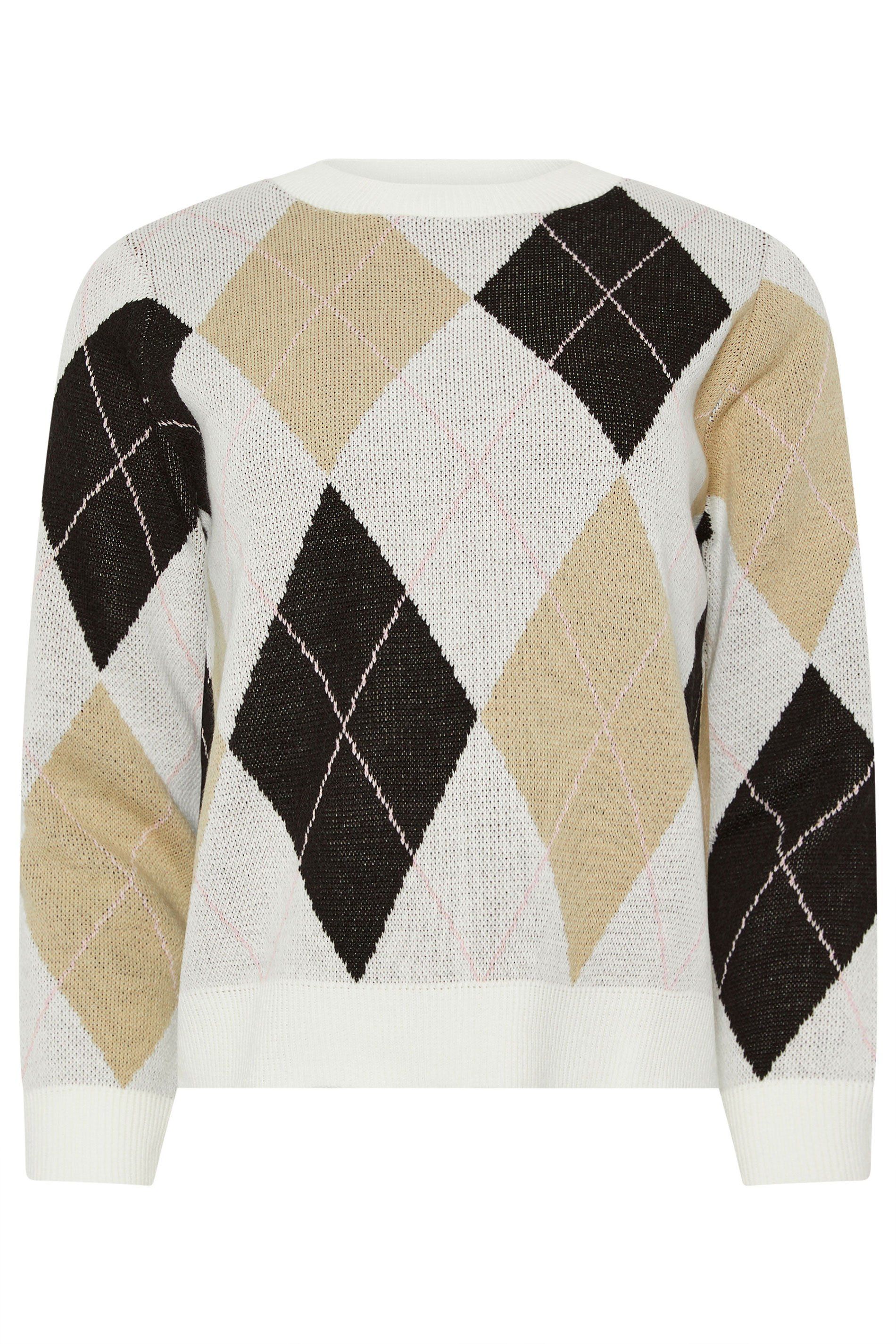 M&Co Petite Argyle Jumper