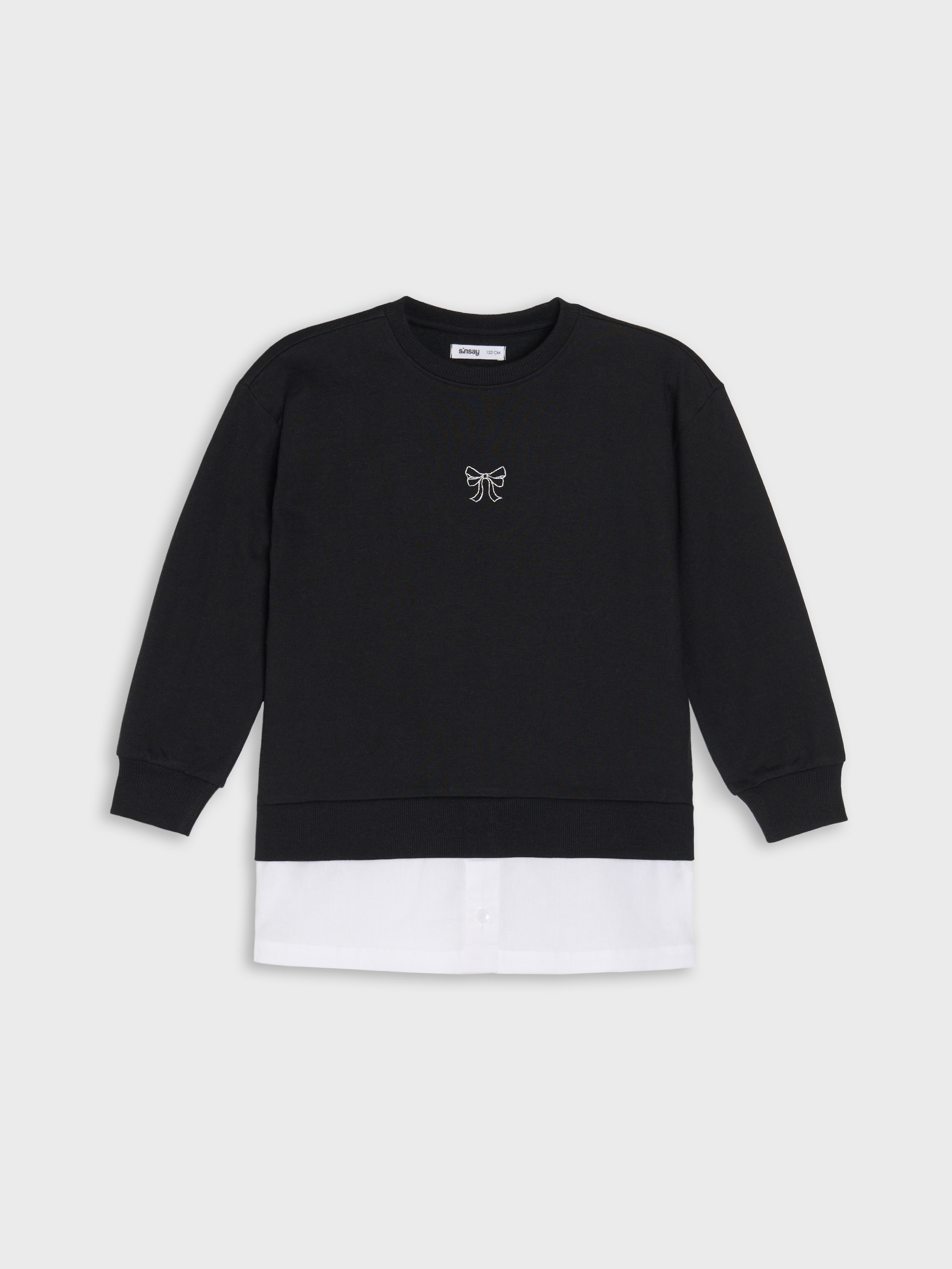 Bluza z doszytym dołem koszulowym