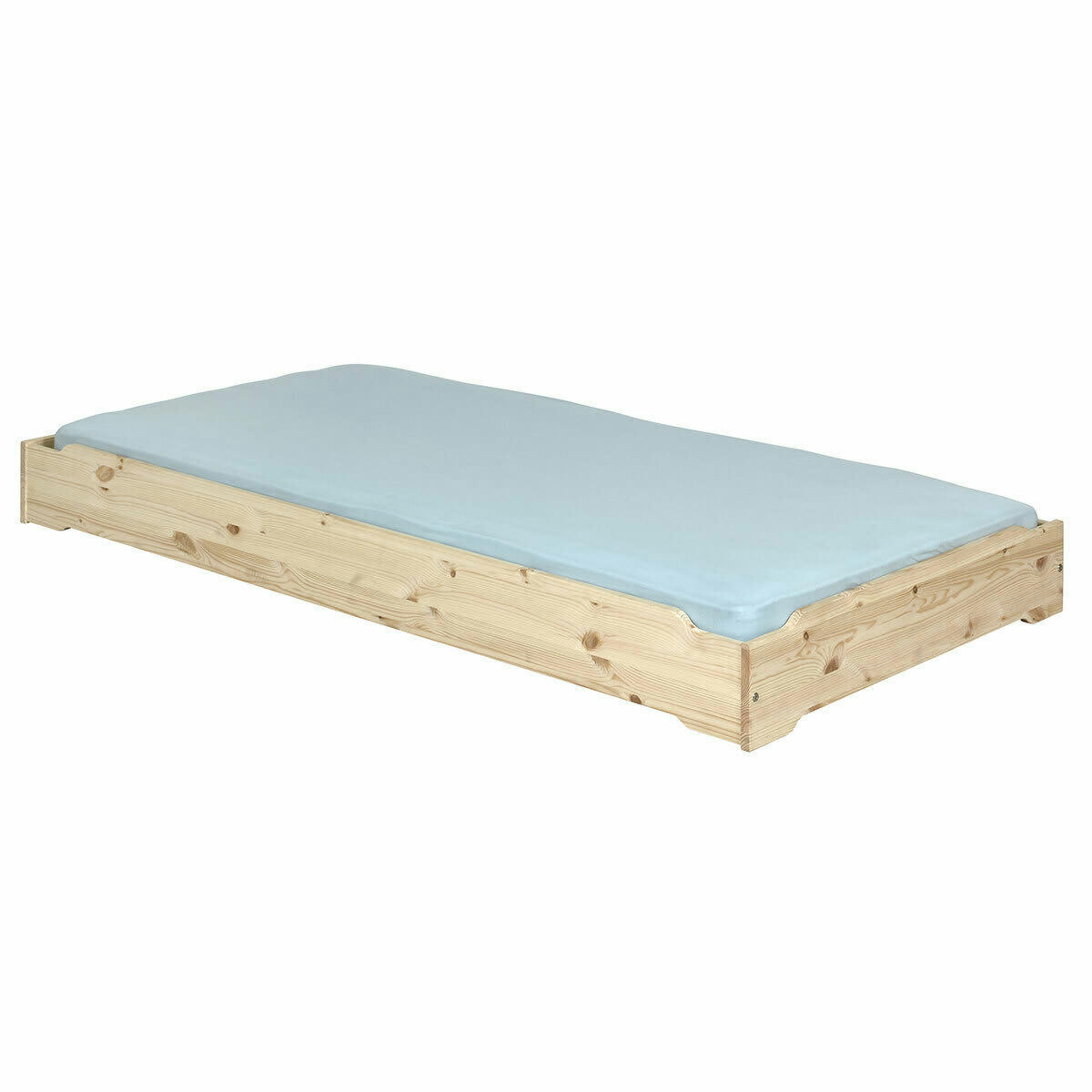 JELLY - Lit empilable avec matelas 90x190 cm bois massif