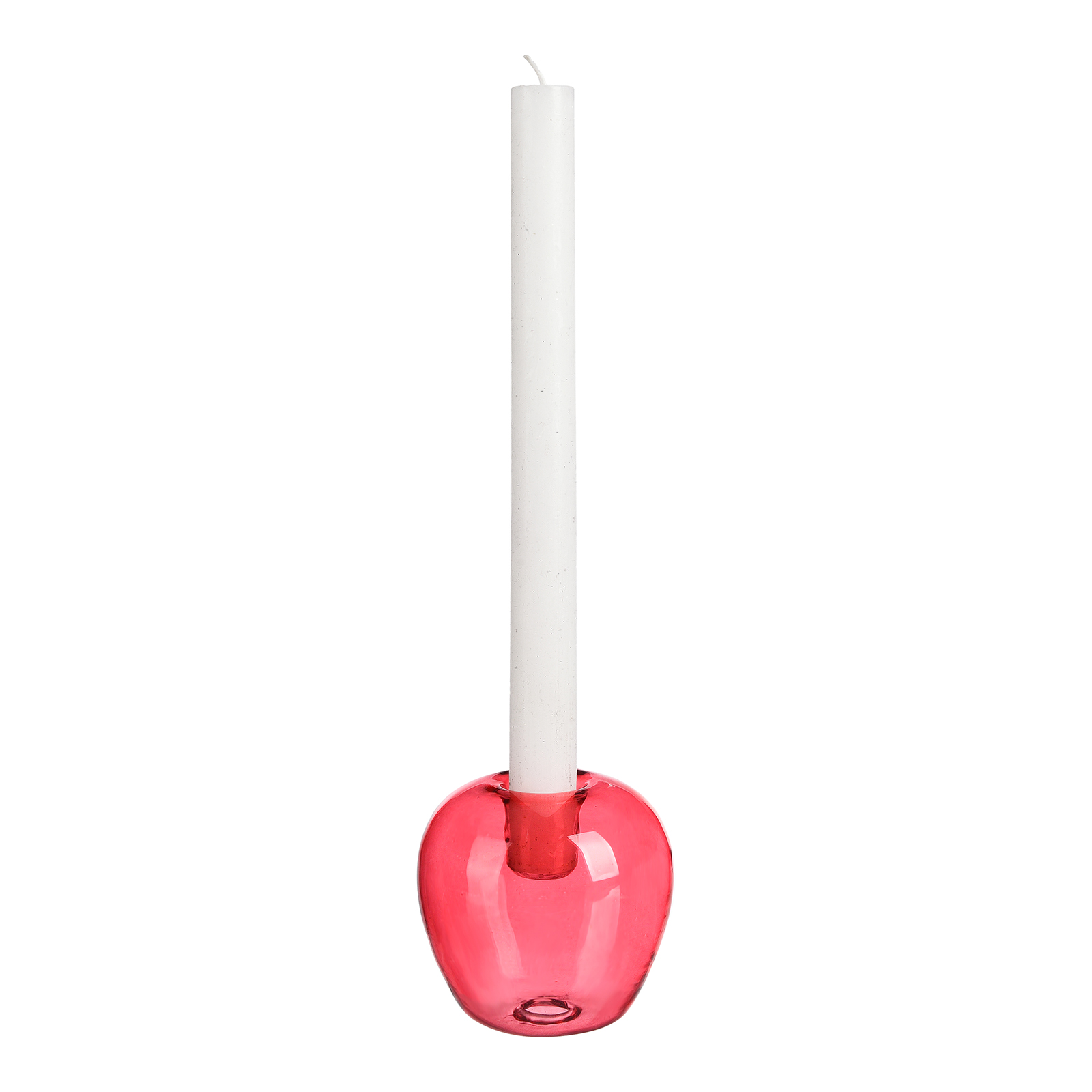 Stabkerzenhalter Pink, ⌀ 8.5 cm, H 80 mm