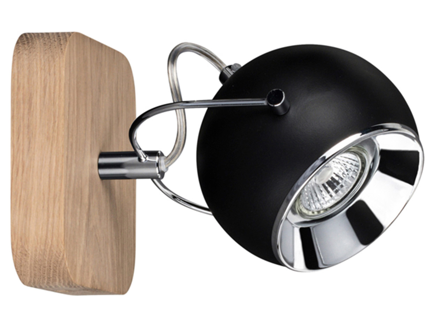 Spot Ball Wood metalowy czarny