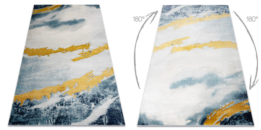 Dywan EMERALD ekskluzywny 1023 glamour, stylowy abstrakcja 80x150 cm