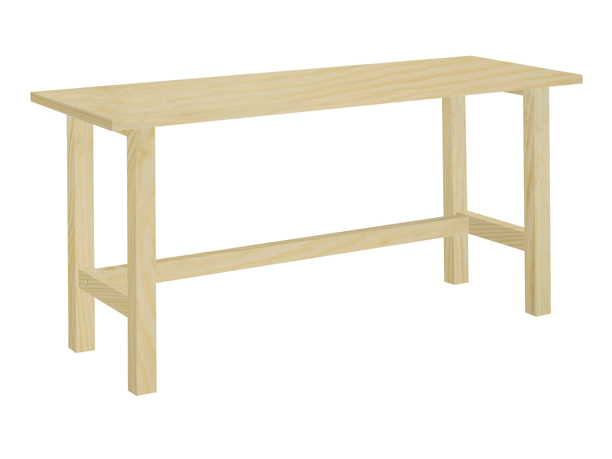 Biurko drewniane NORDIC, kolor sosnowy