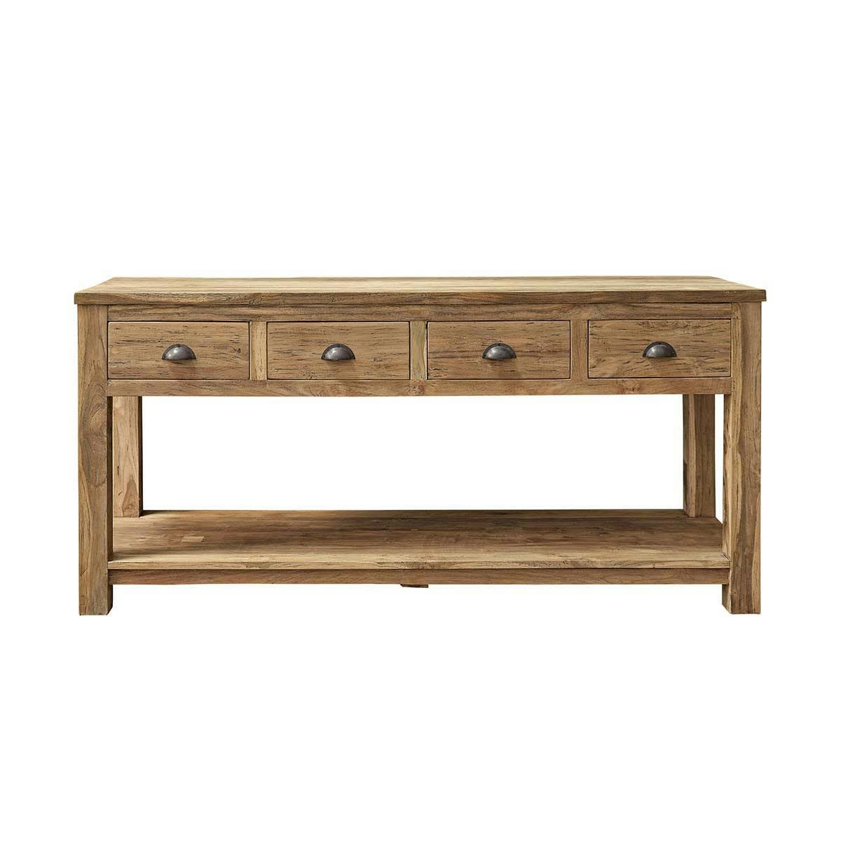 AUSTIN - Meuble de salle de bain en tek recyclé massif 165 cm