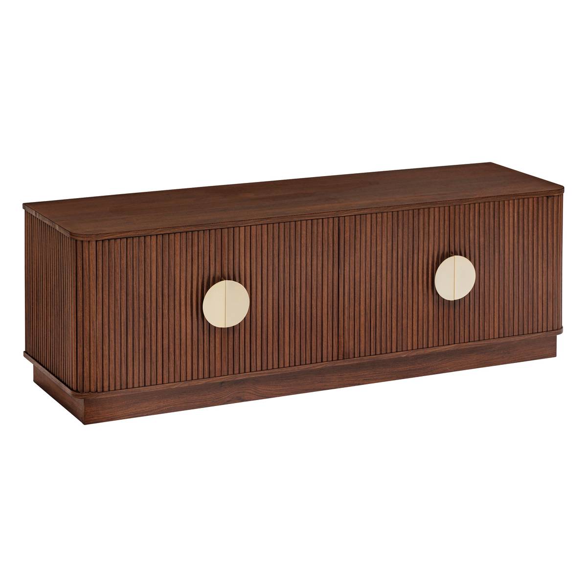 TV Stand 4 Doors 2 Shelves "Wany" Brown, 140x40 cm