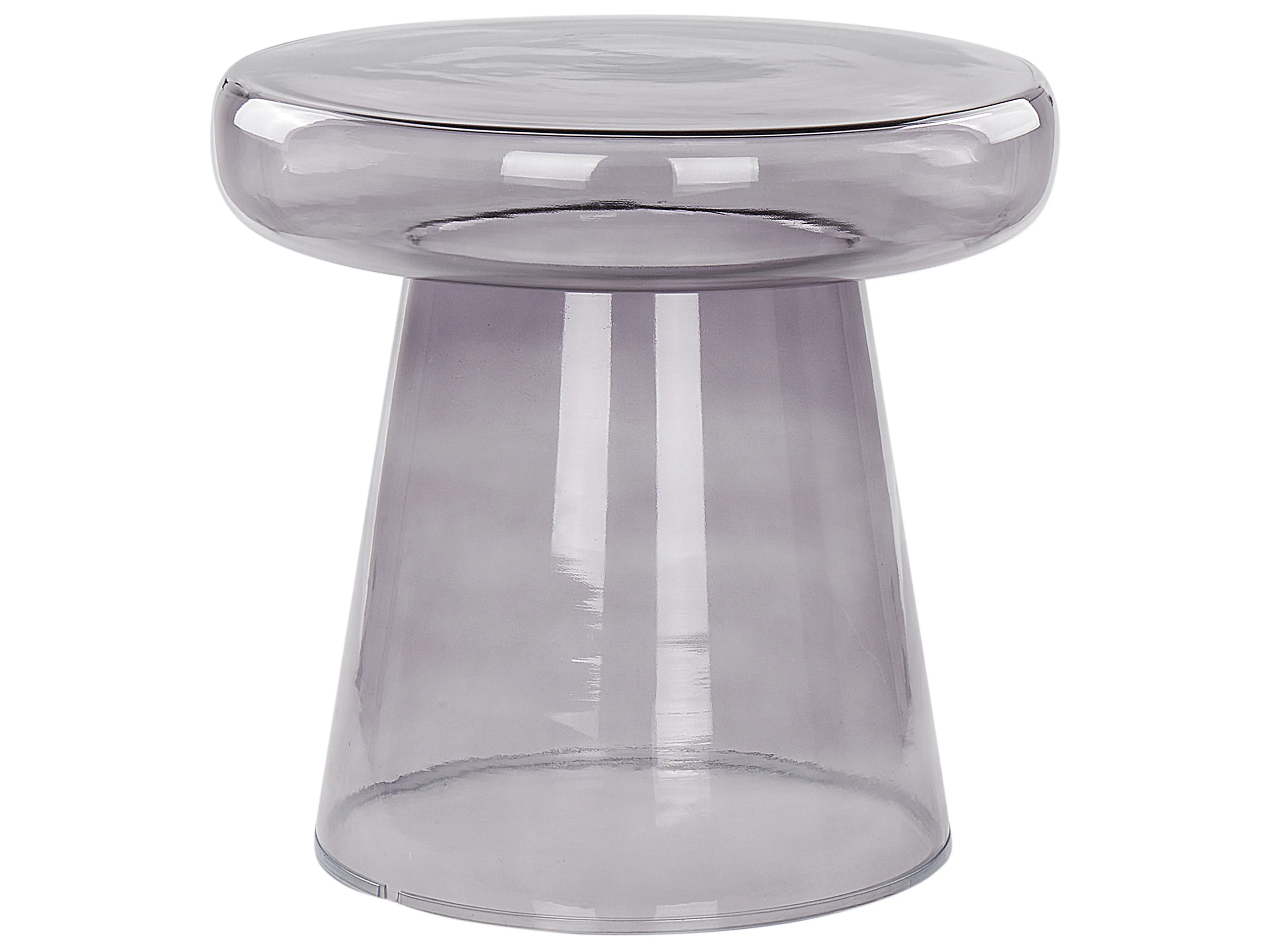 Side Table CALDERA Glass Grey