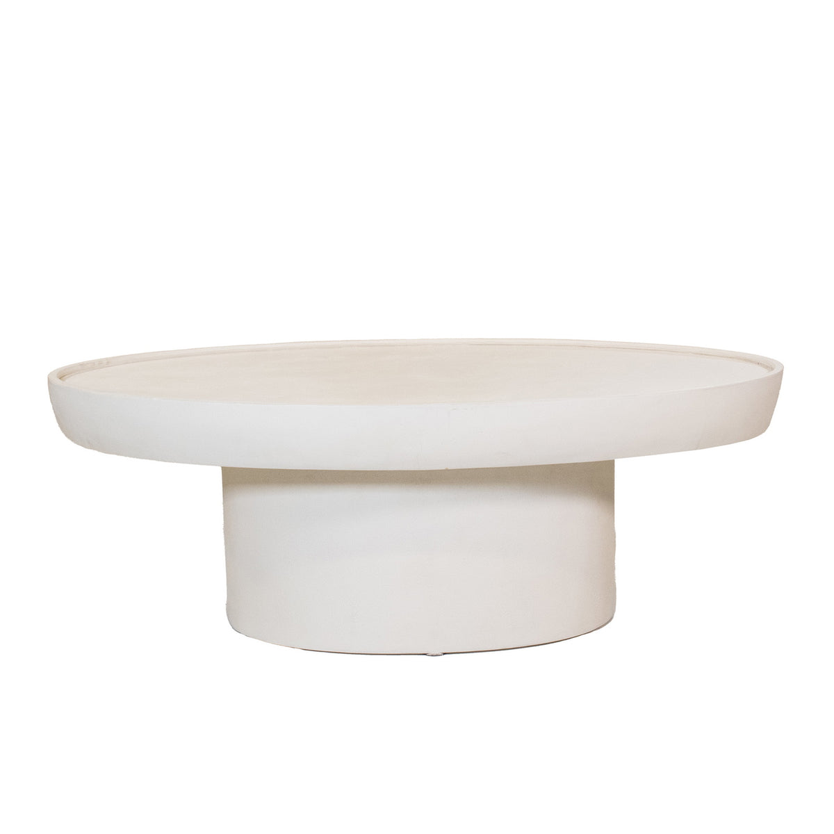 Giga Meubel Salontafel Tess - Ovaal - Beton/Betonlook - 120cm
