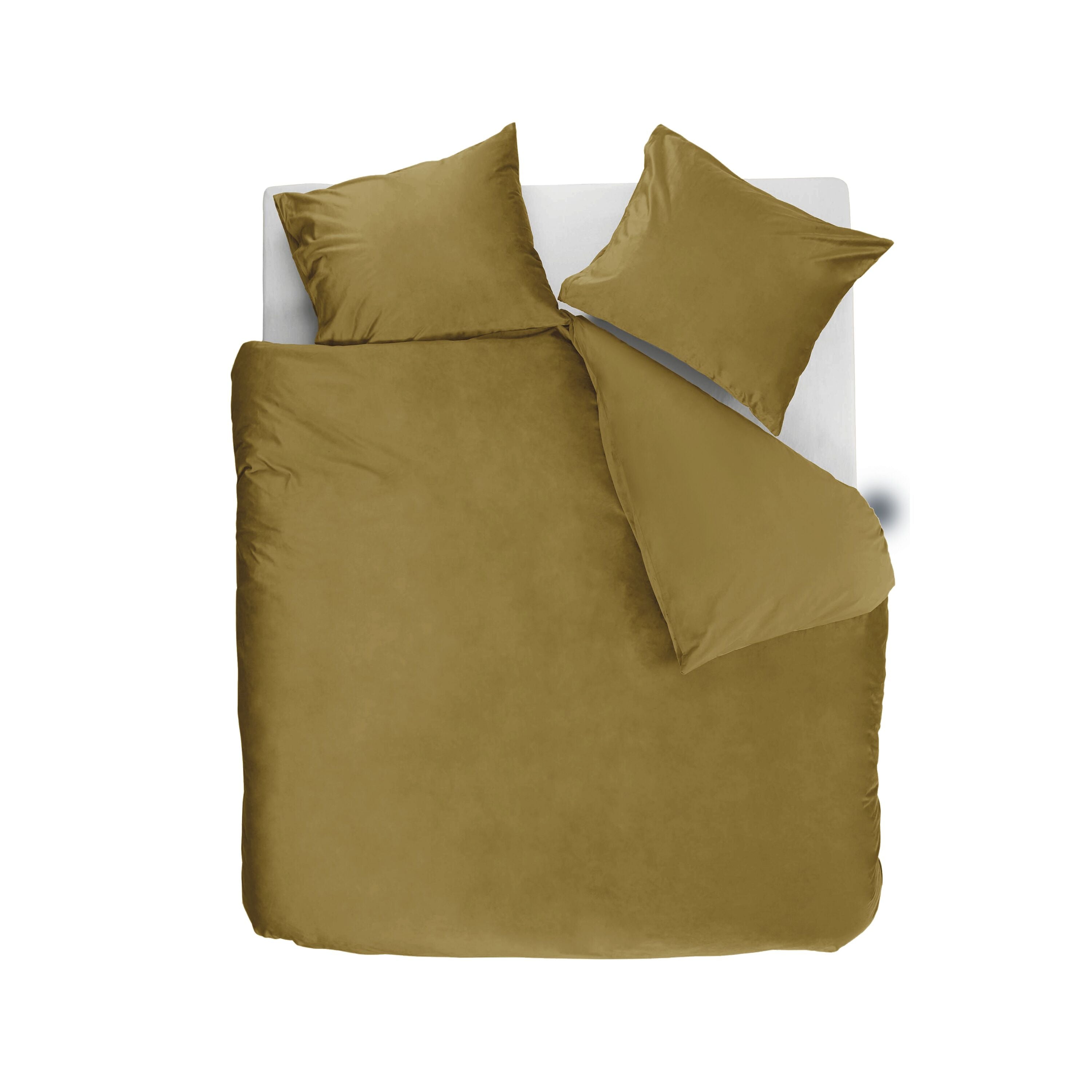Ambiante Velvety Dekbedovertrek 240 x 200/220 cm - Oker