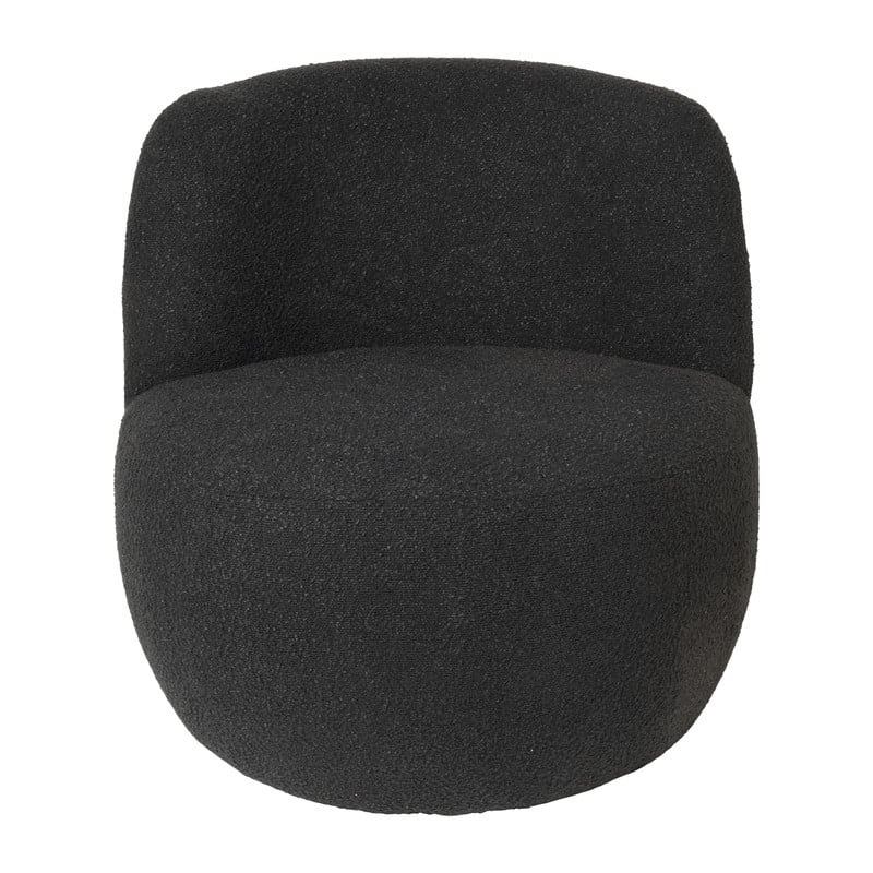 Teddy fauteuil - zwart - &Oslash;73.5x71.5 cm