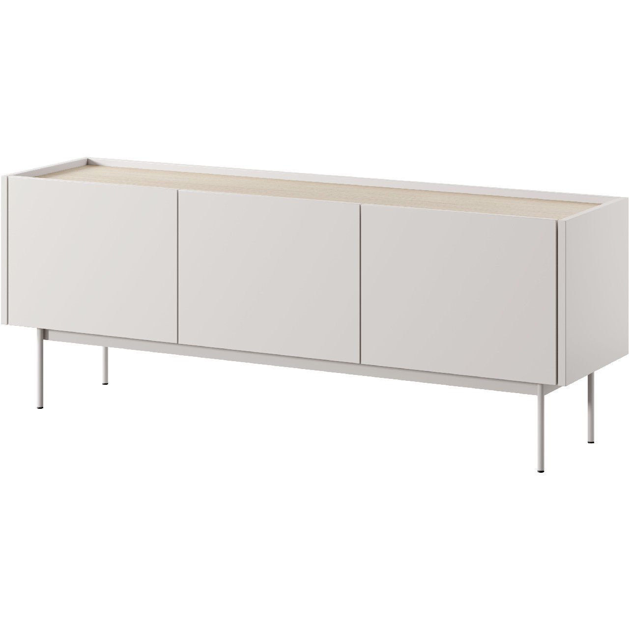 Szafka RTV ANVIL 01 kaszmir / dąb linea