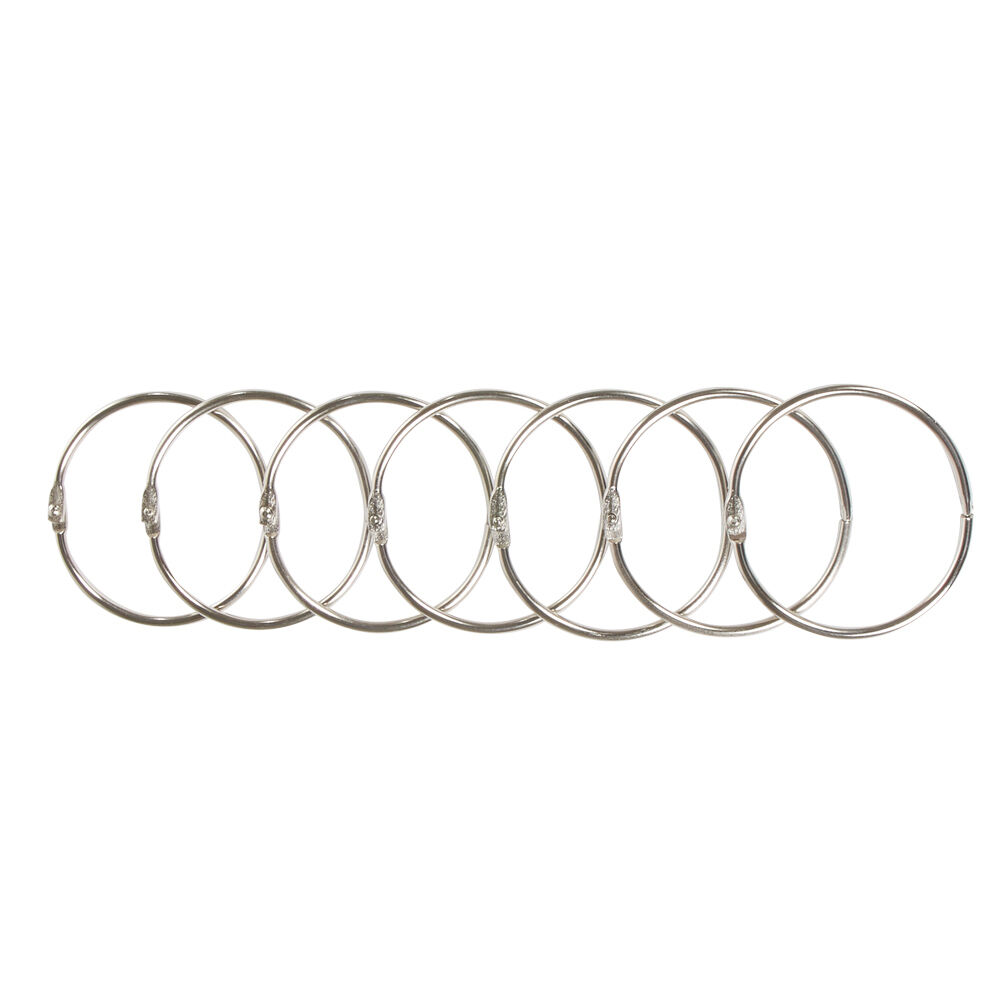 Anneau rideau de douche rond en métal x12