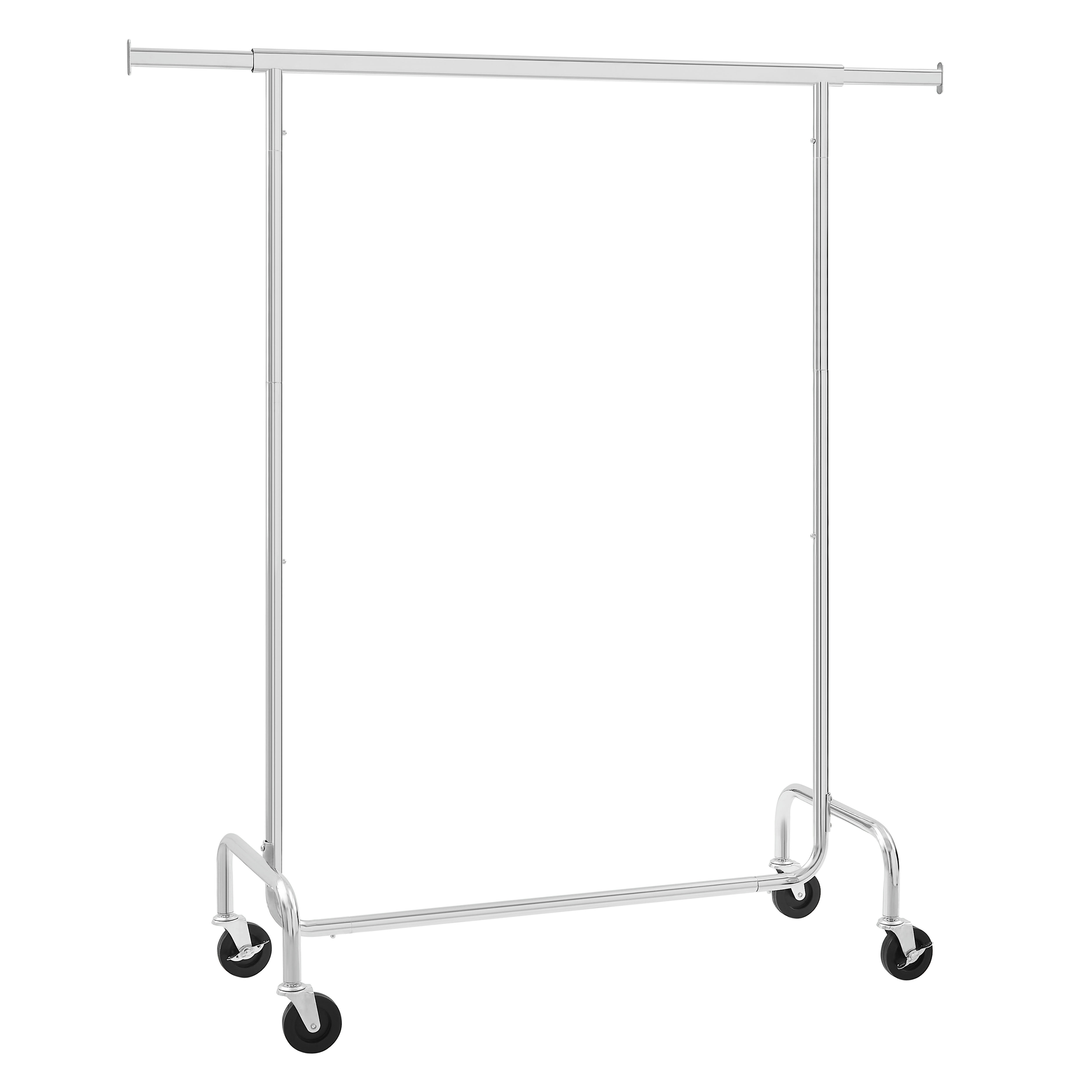 - Portant à vêtements acier roulette en pp argent